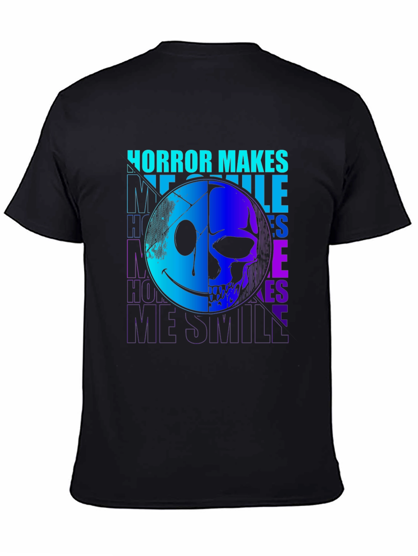 Horror Makes Me Smile Graphic Print T-Shirt