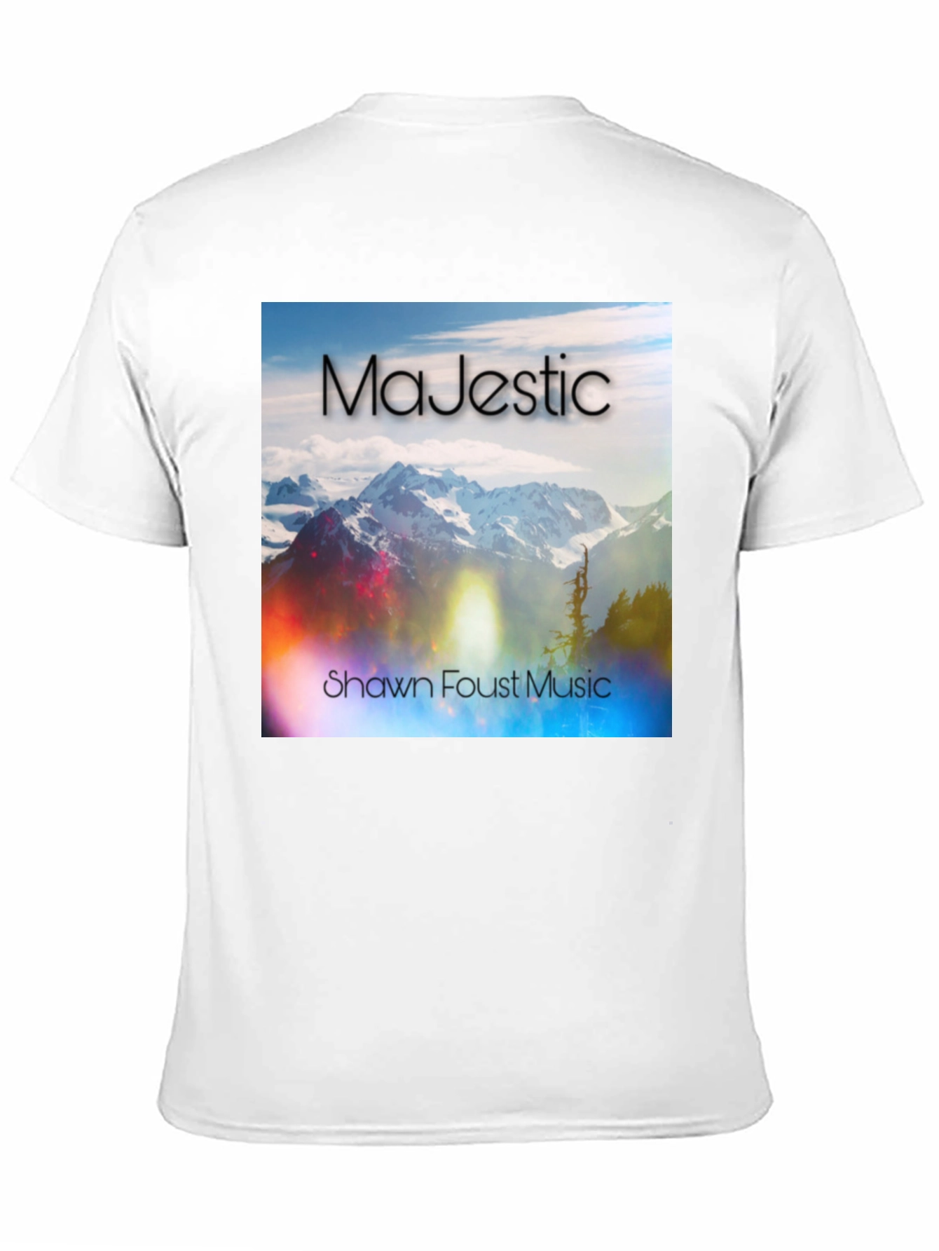 Majestic Mountain Scene Graphic T-Shirt
