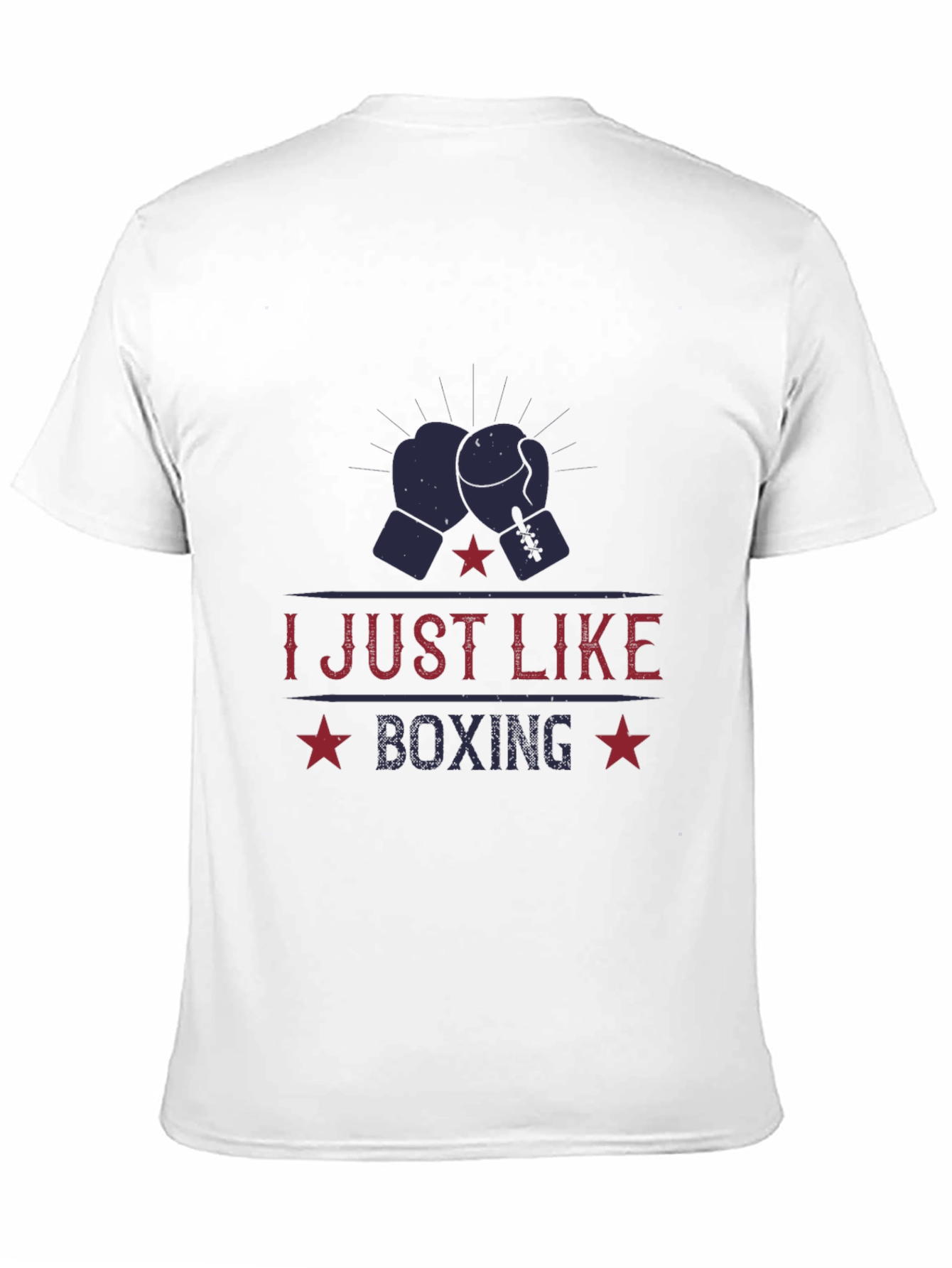 I Just Like Boxing Black T-Shirt