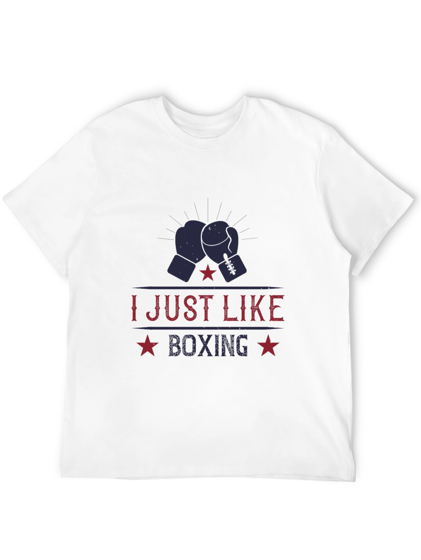 I Just Like Boxing Black T-Shirt
