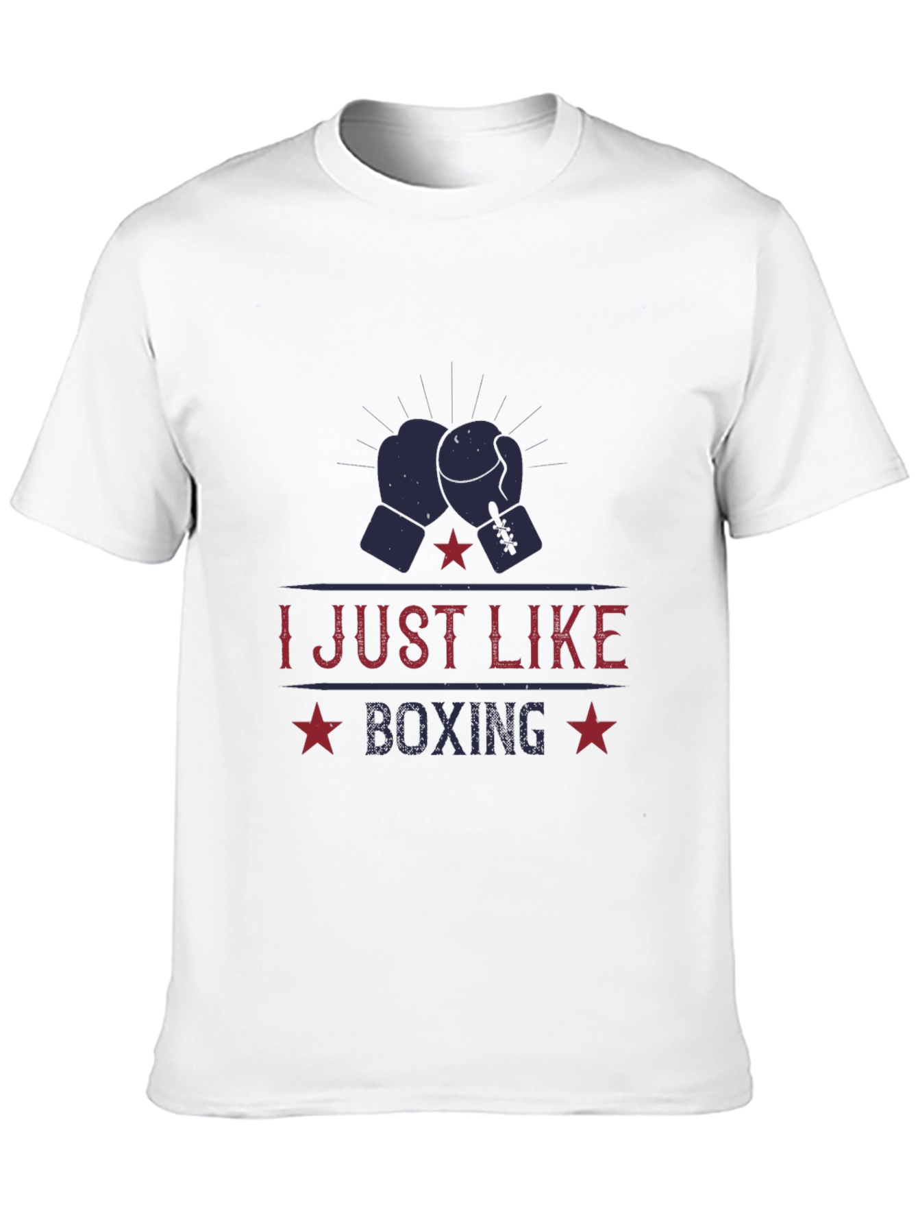 I Just Like Boxing Black T-Shirt