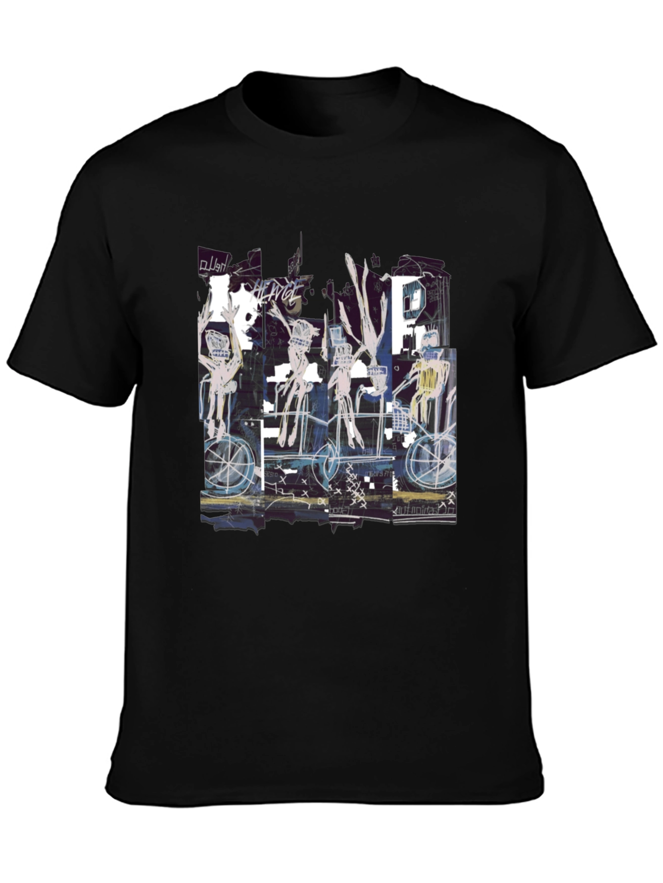 Abstract Art Graphic Print Crew Neck T-Shirt