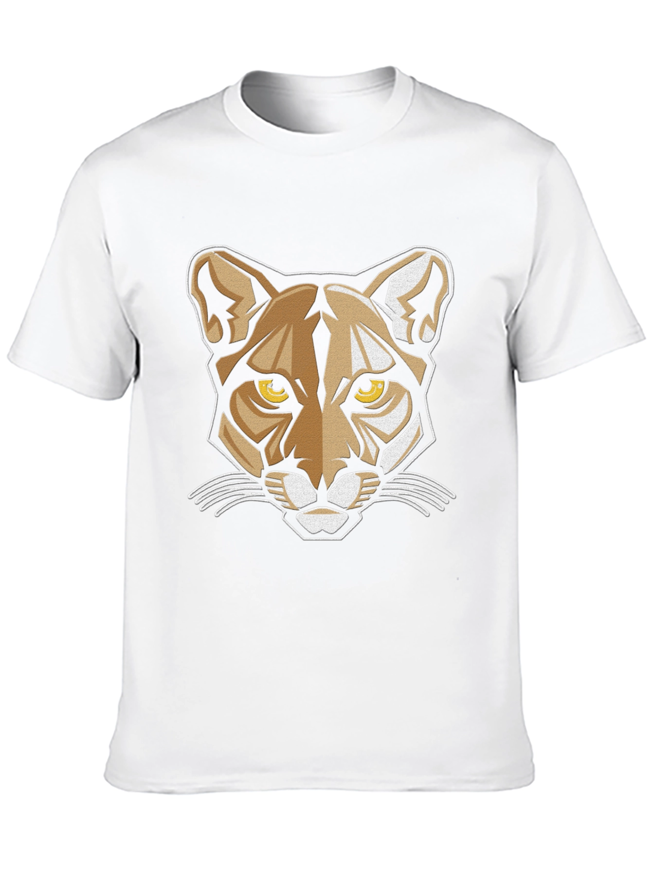 Cool Cat Graphic Tee - Black Crew Neck T-Shirt