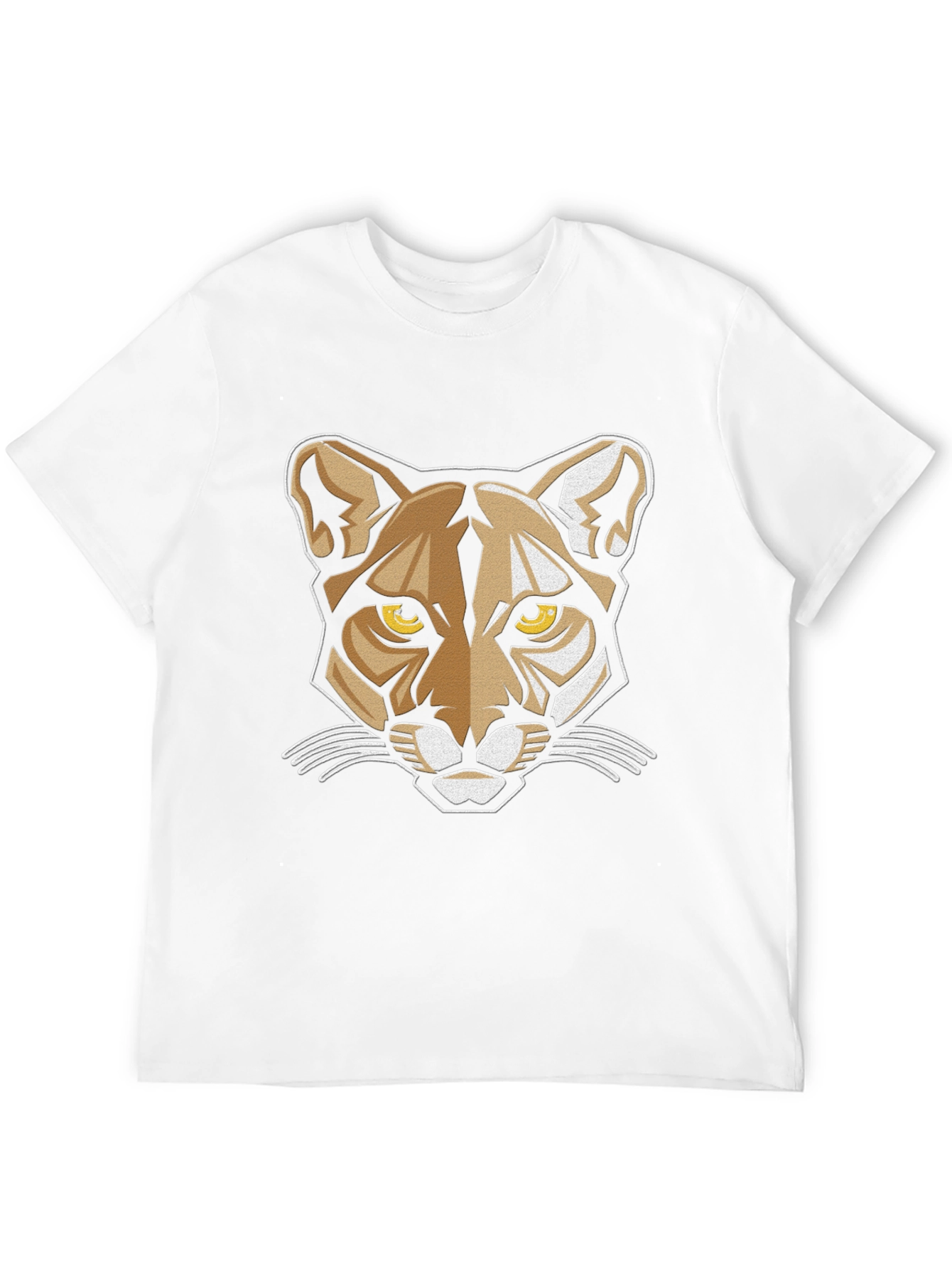 Cool Cat Graphic Tee - Black Crew Neck T-Shirt