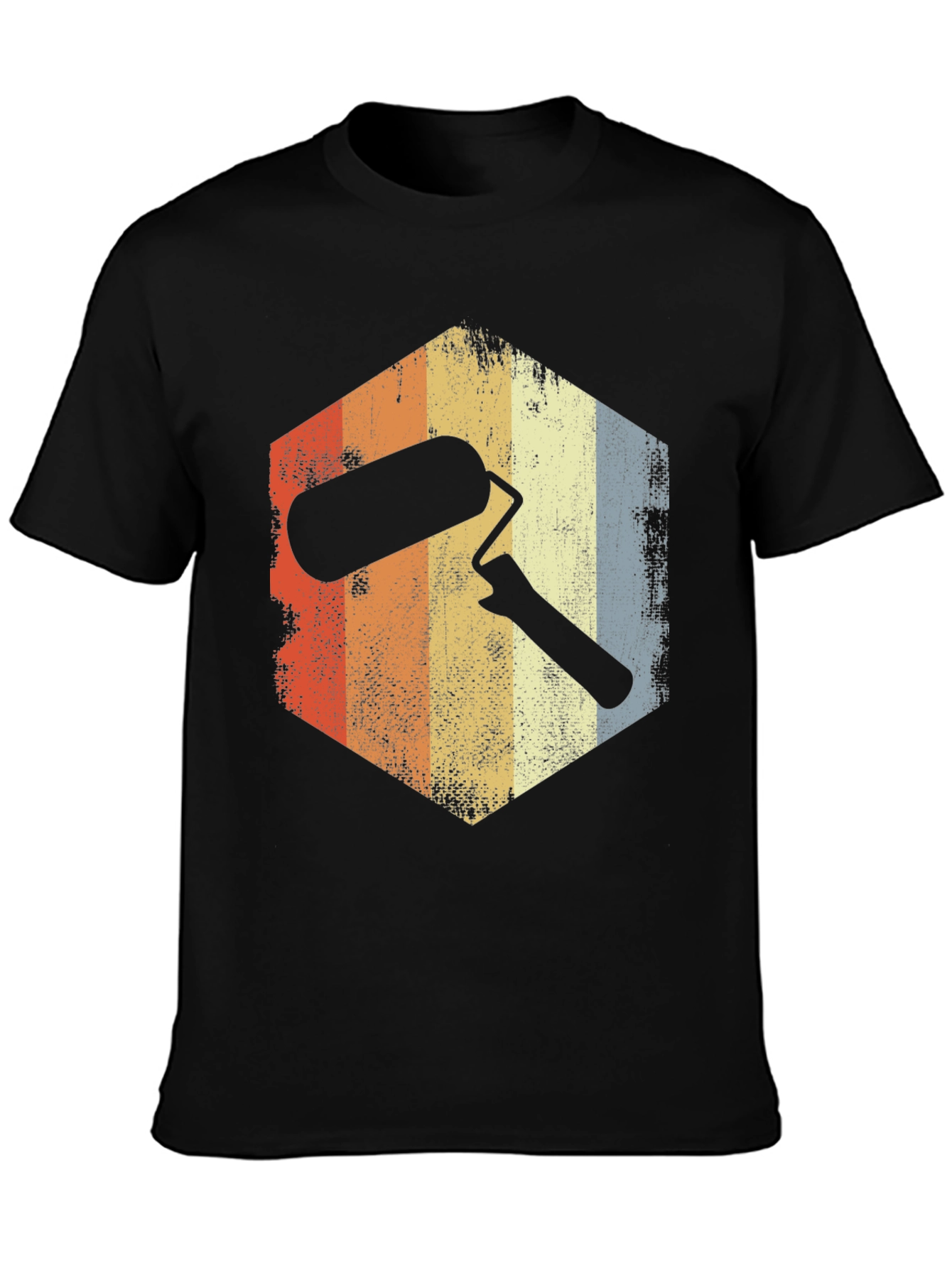 Retro Painter T-Shirt with Roller Graphic
