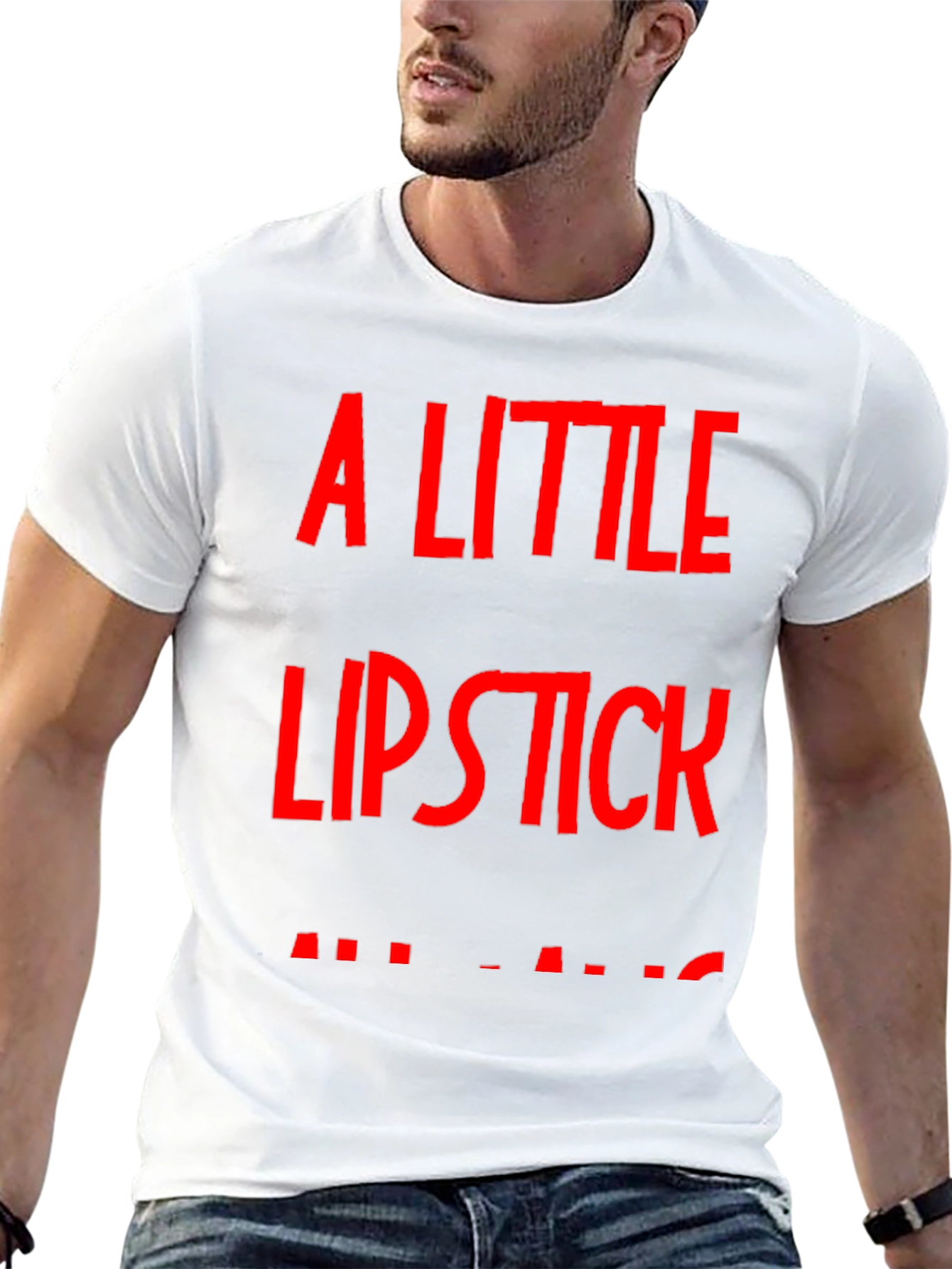A Little Lipstick T-Shirt - Bold Graphic Tee