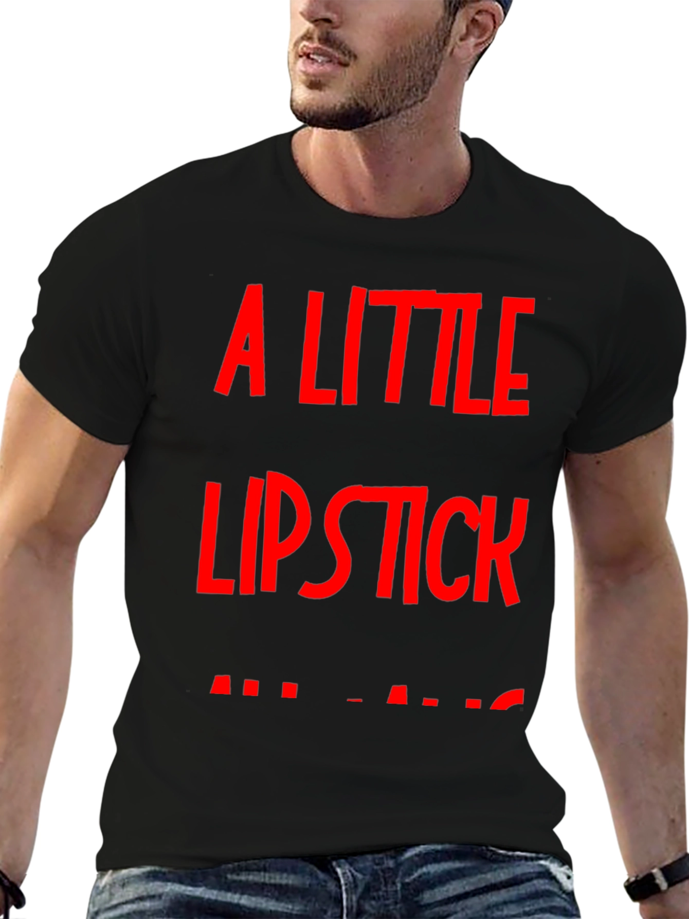 A Little Lipstick T-Shirt - Bold Graphic Tee