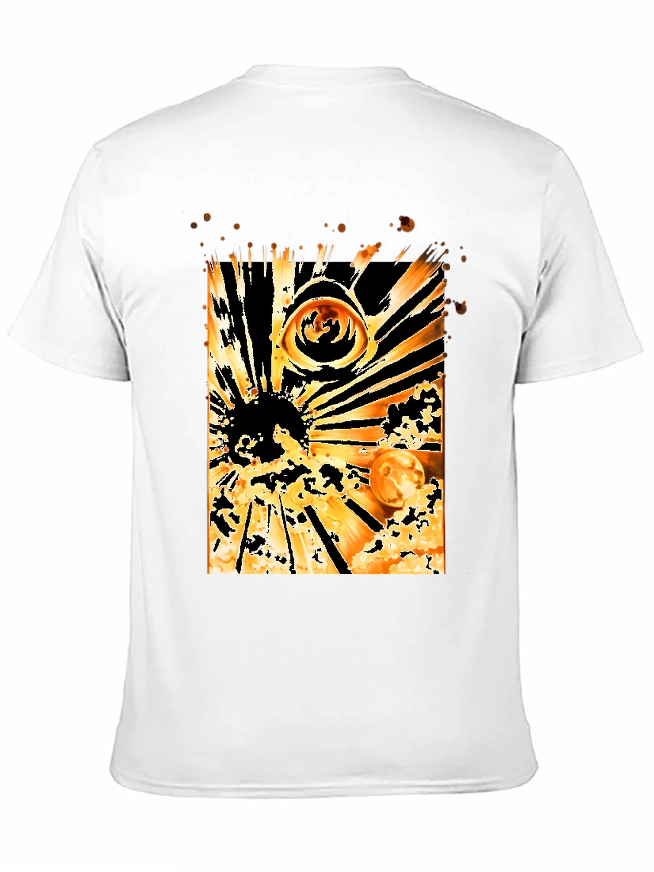 Eye & Solar Burst Graphic Black T-Shirt