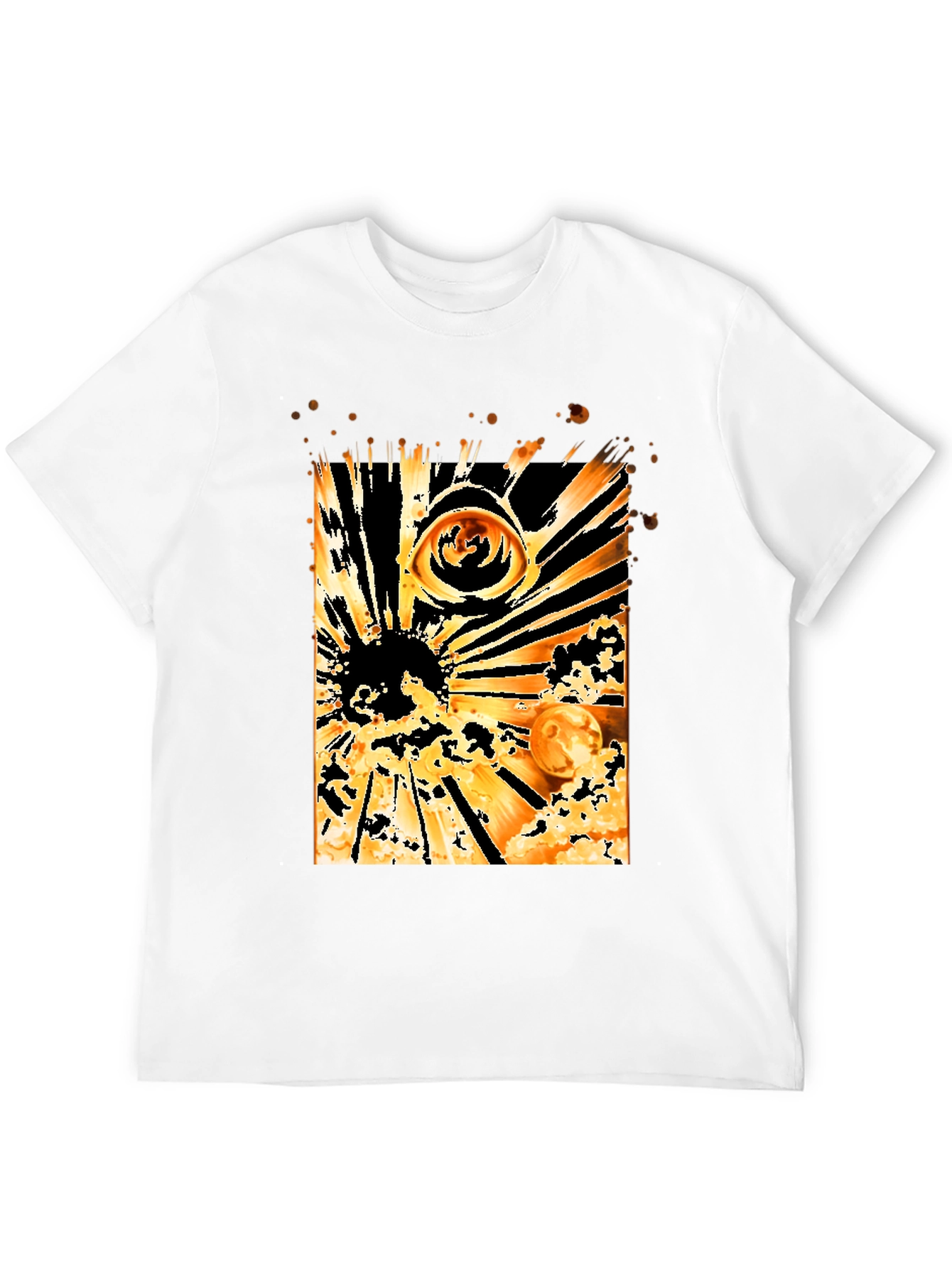 Eye & Solar Burst Graphic Black T-Shirt