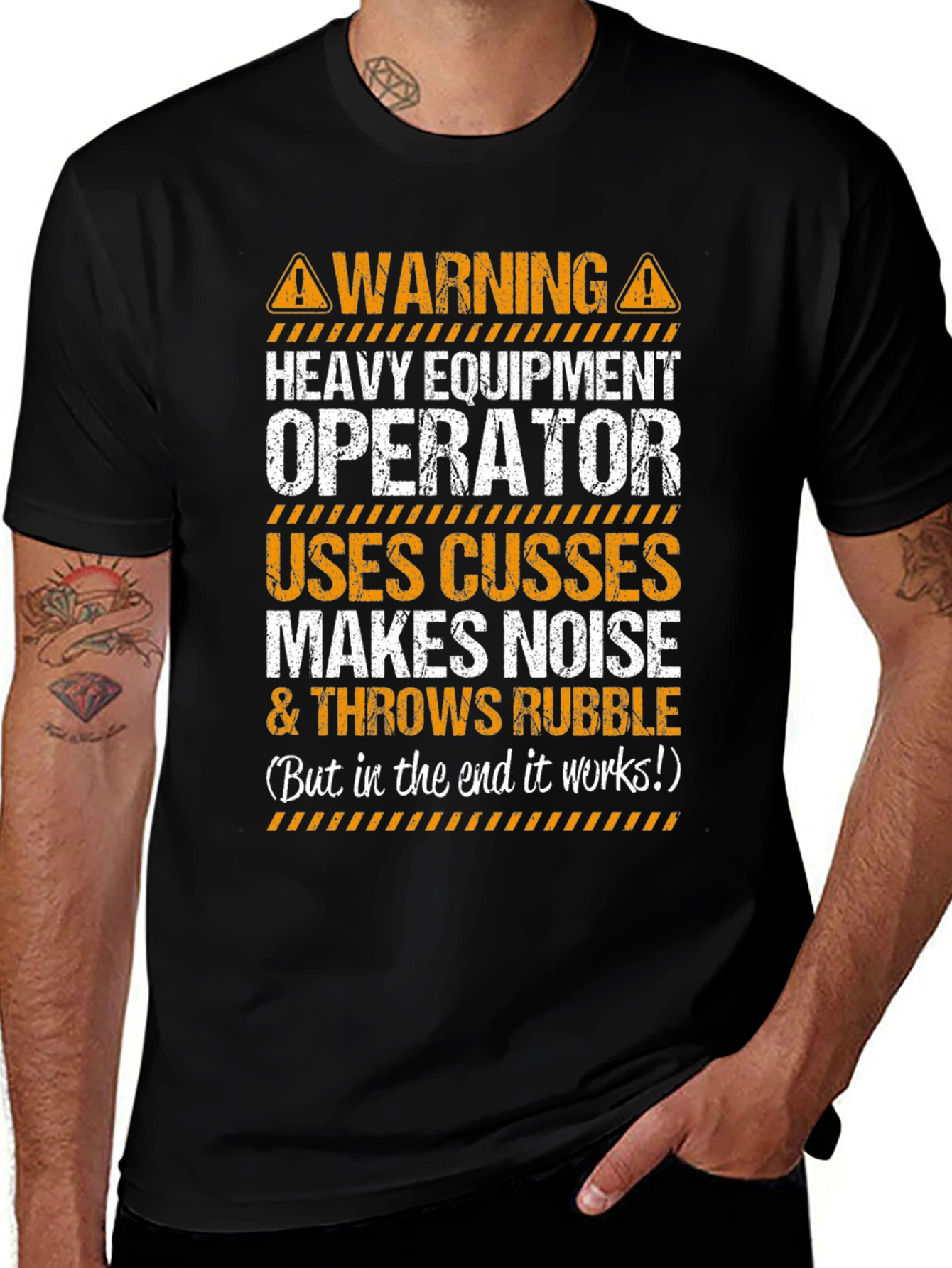 Warning Heavy Equipment Operator T-Shirt