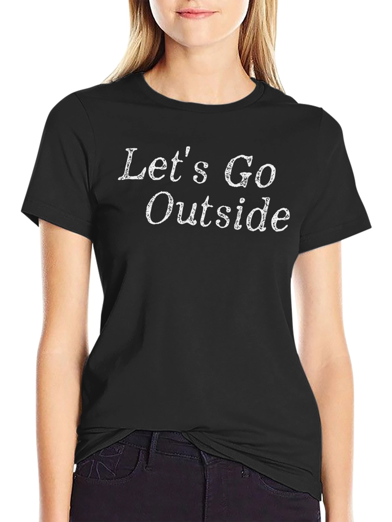 Lets Go Outside Graphic T-Shirt
