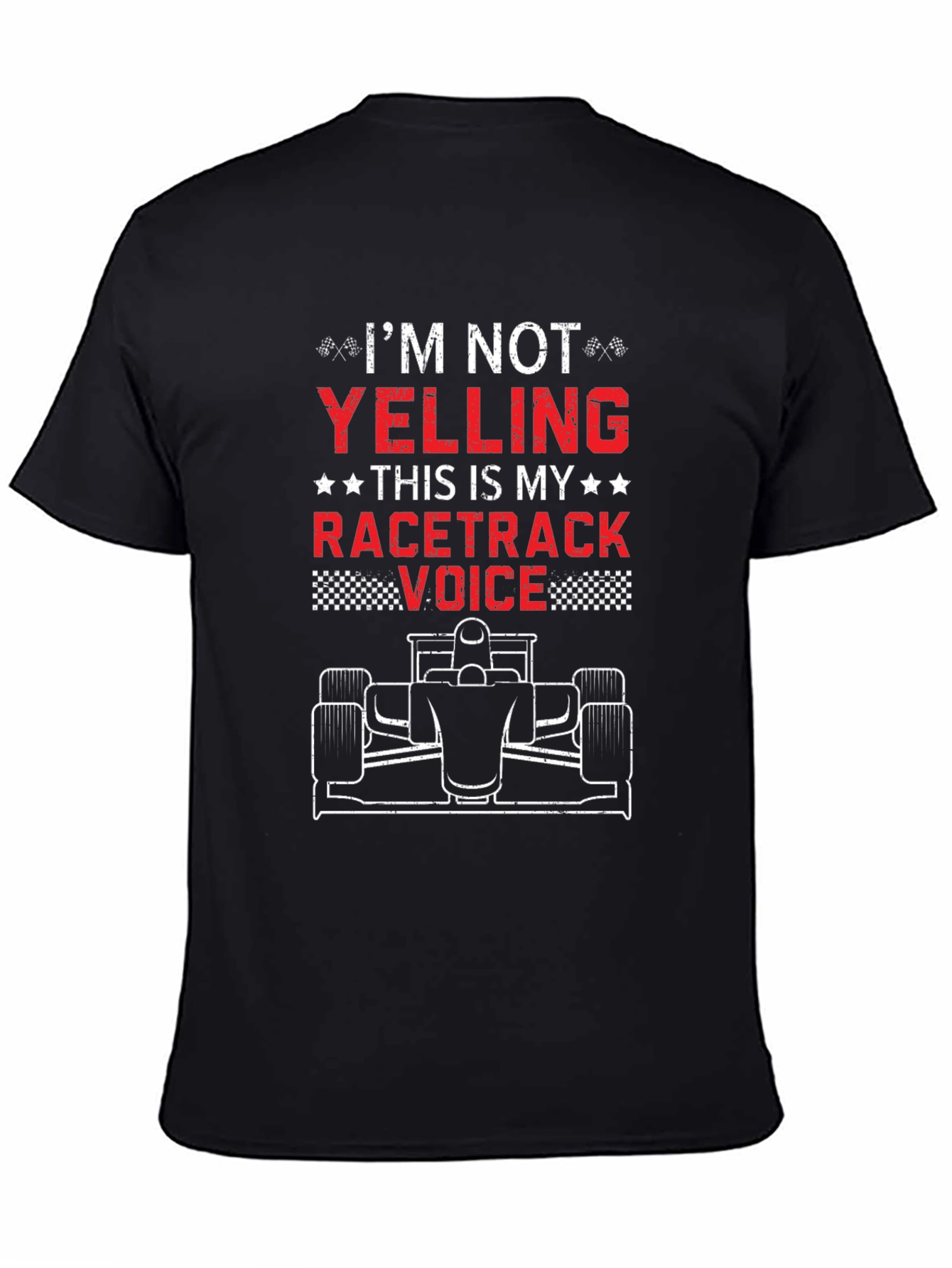 Racetrack Voice T-Shirt - Funny Racing Fan Tee