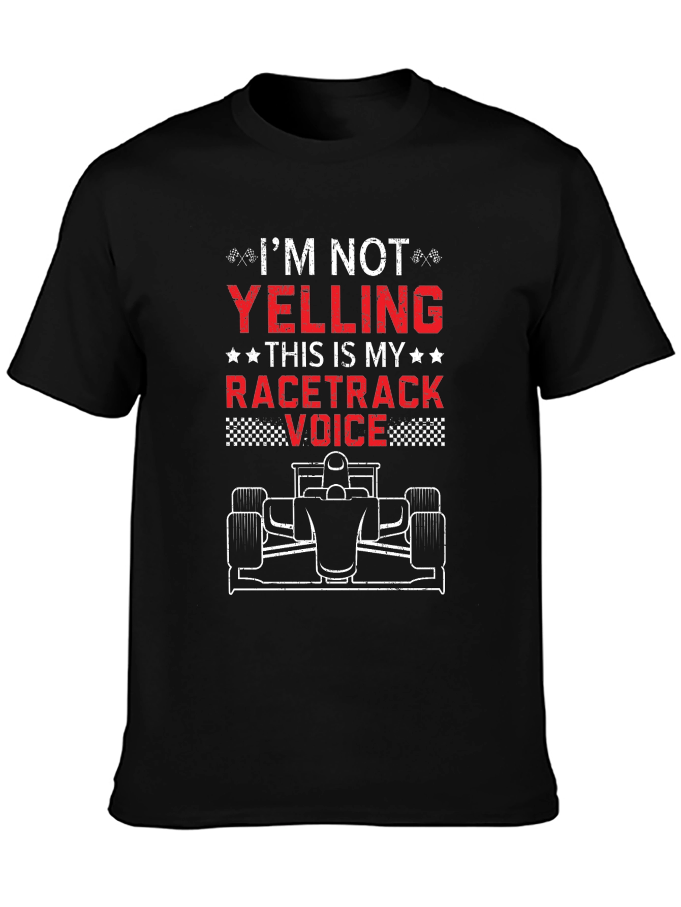 Racetrack Voice T-Shirt - Funny Racing Fan Tee