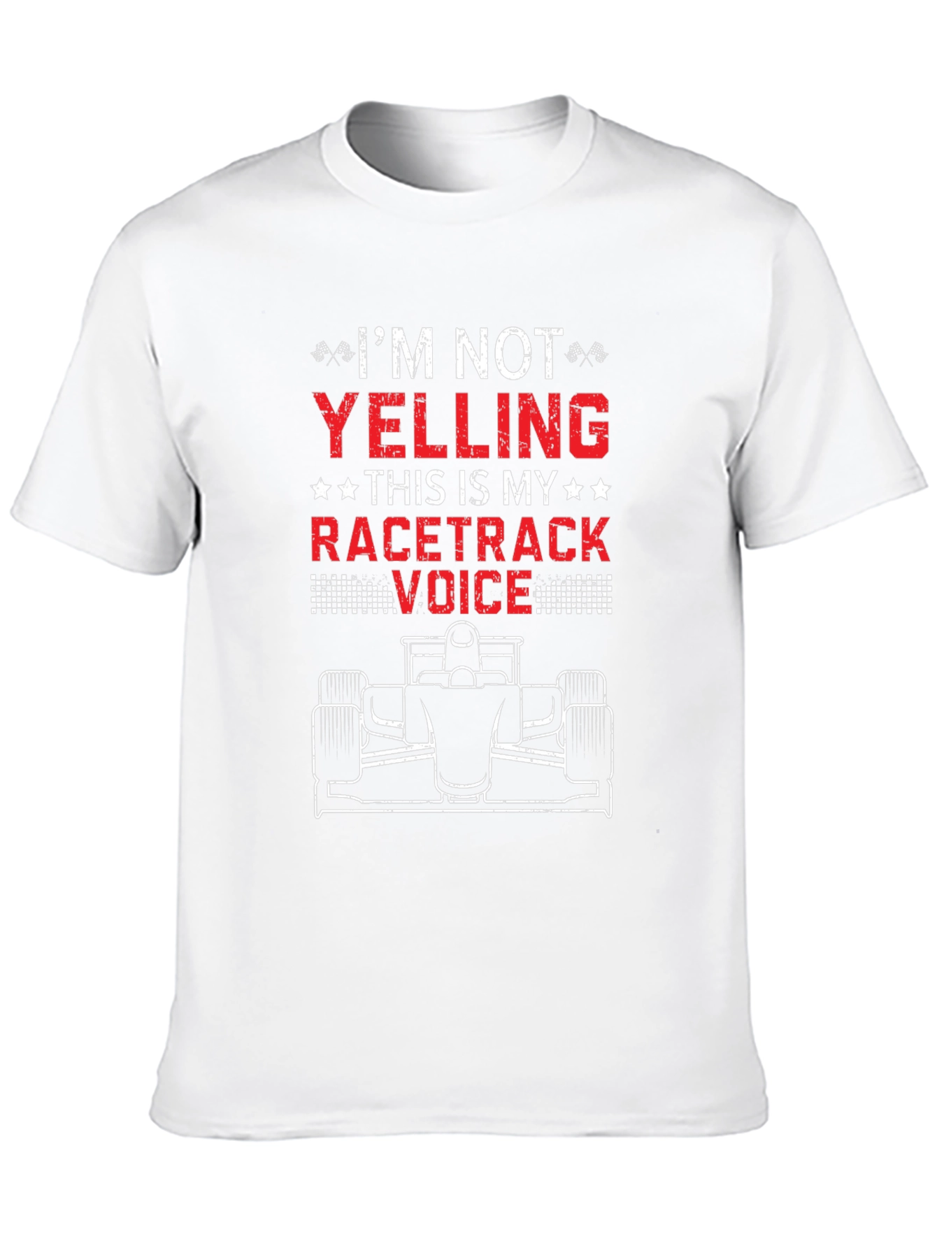 Racetrack Voice T-Shirt - Funny Racing Fan Tee