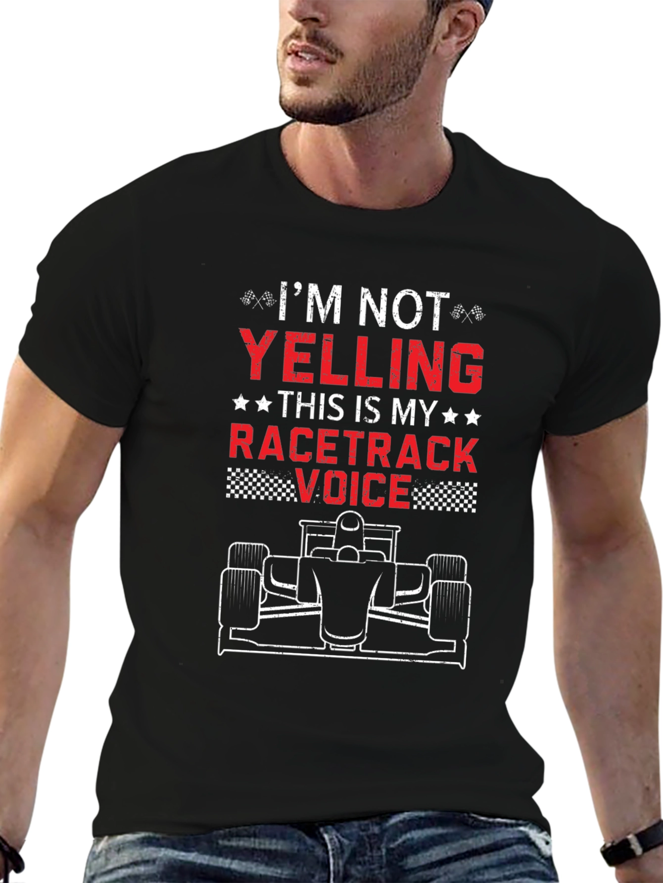 Racetrack Voice T-Shirt - Funny Racing Fan Tee