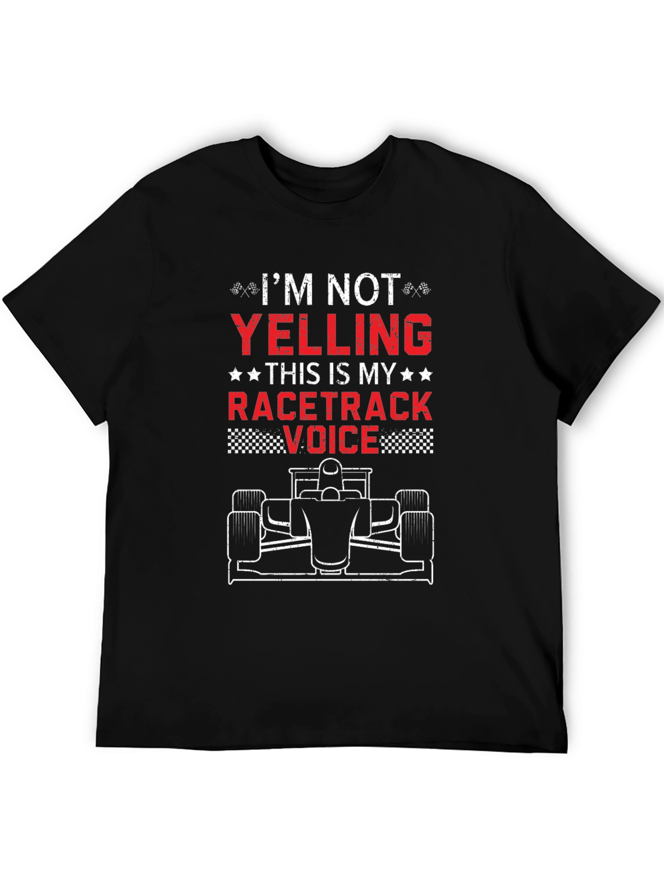Racetrack Voice T-Shirt - Funny Racing Fan Tee
