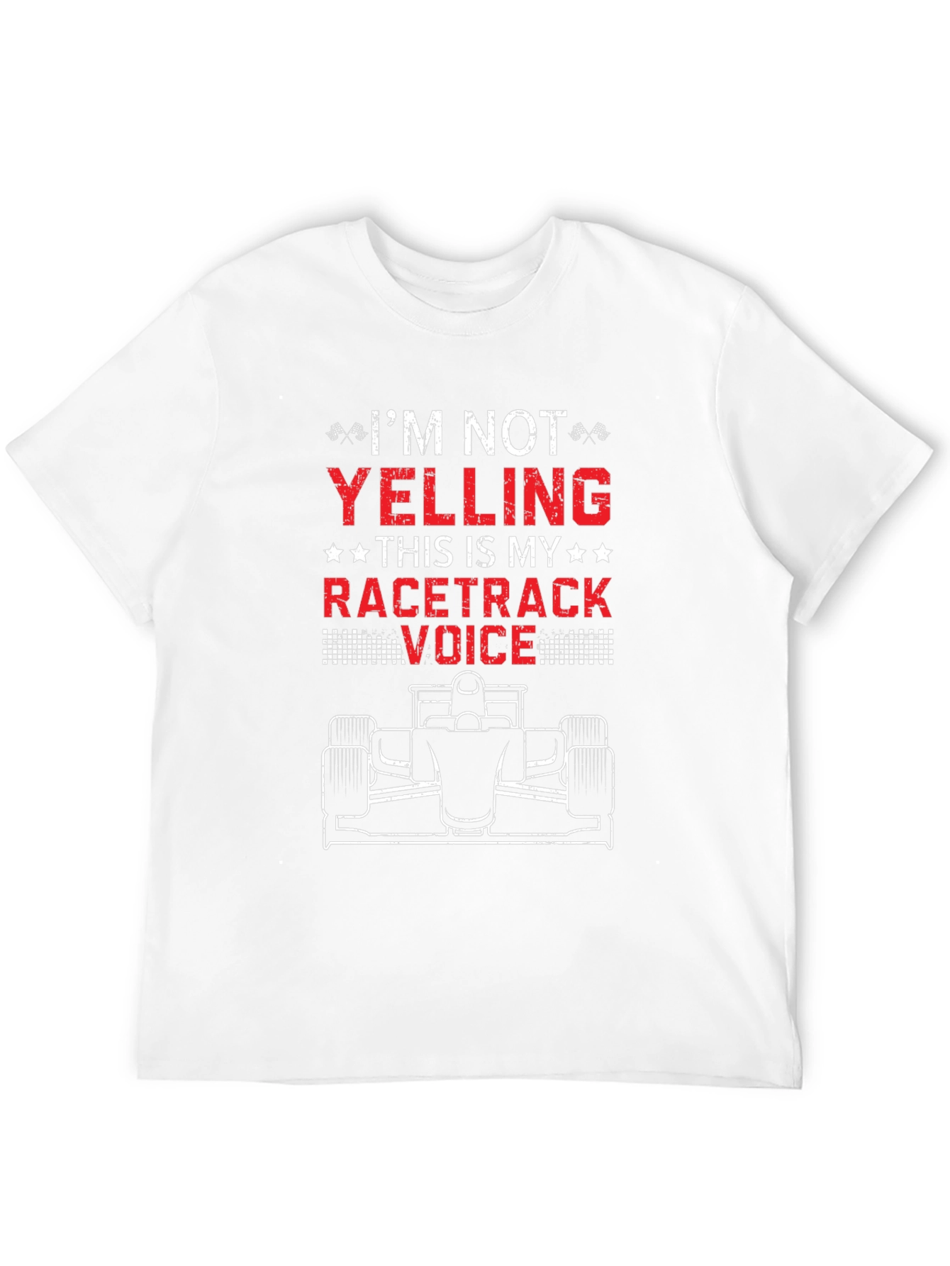 Racetrack Voice T-Shirt - Funny Racing Fan Tee