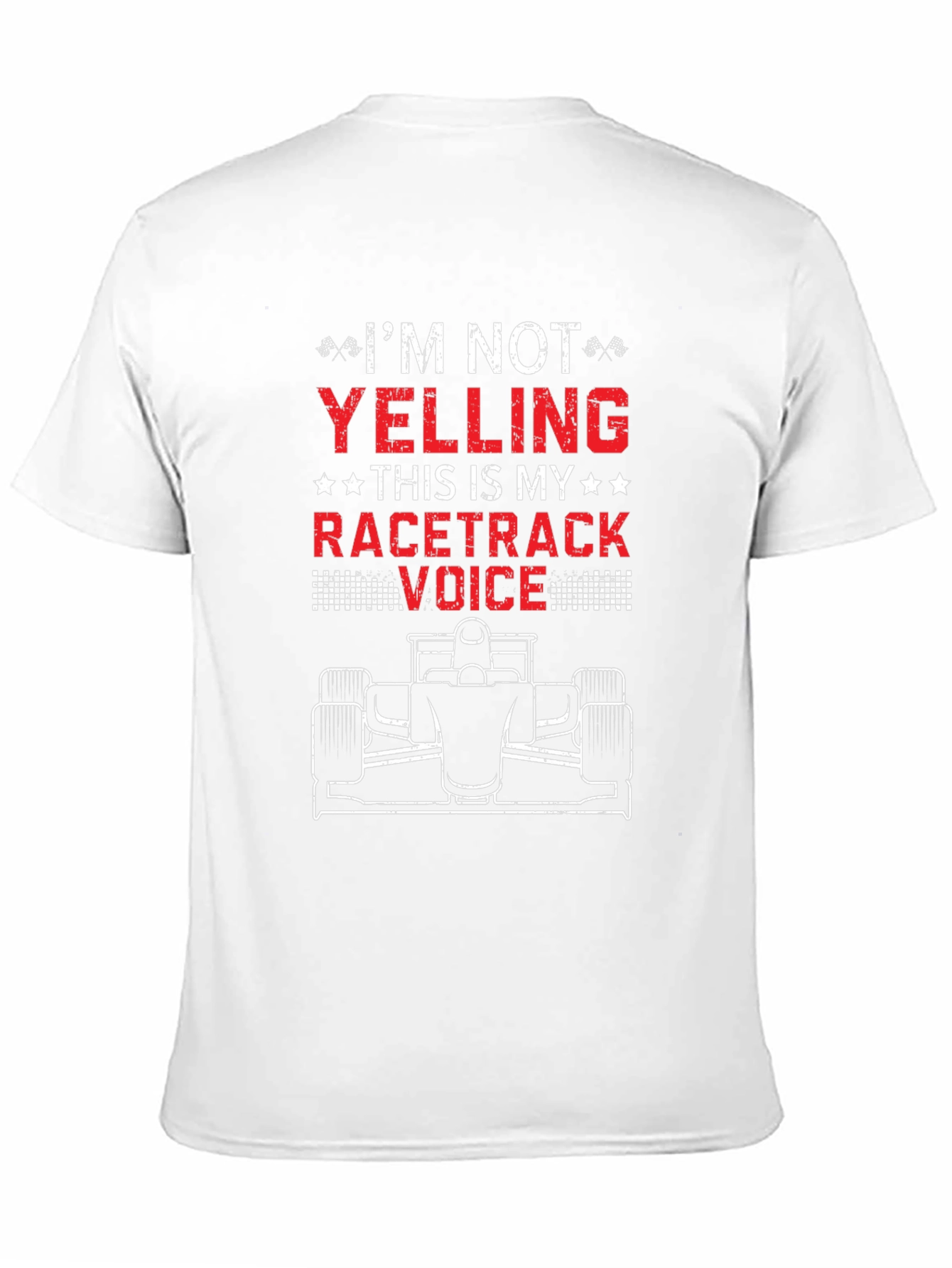 Racetrack Voice T-Shirt - Funny Racing Fan Tee