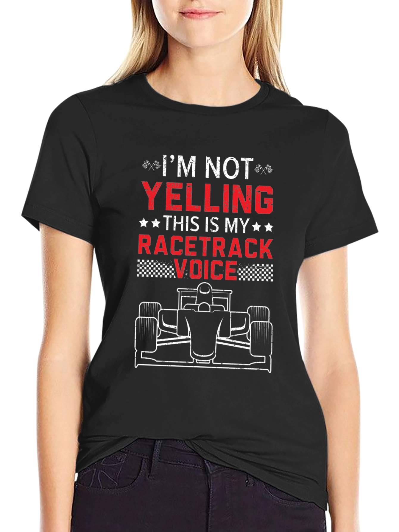 Racetrack Voice T-Shirt - Funny Racing Fan Tee