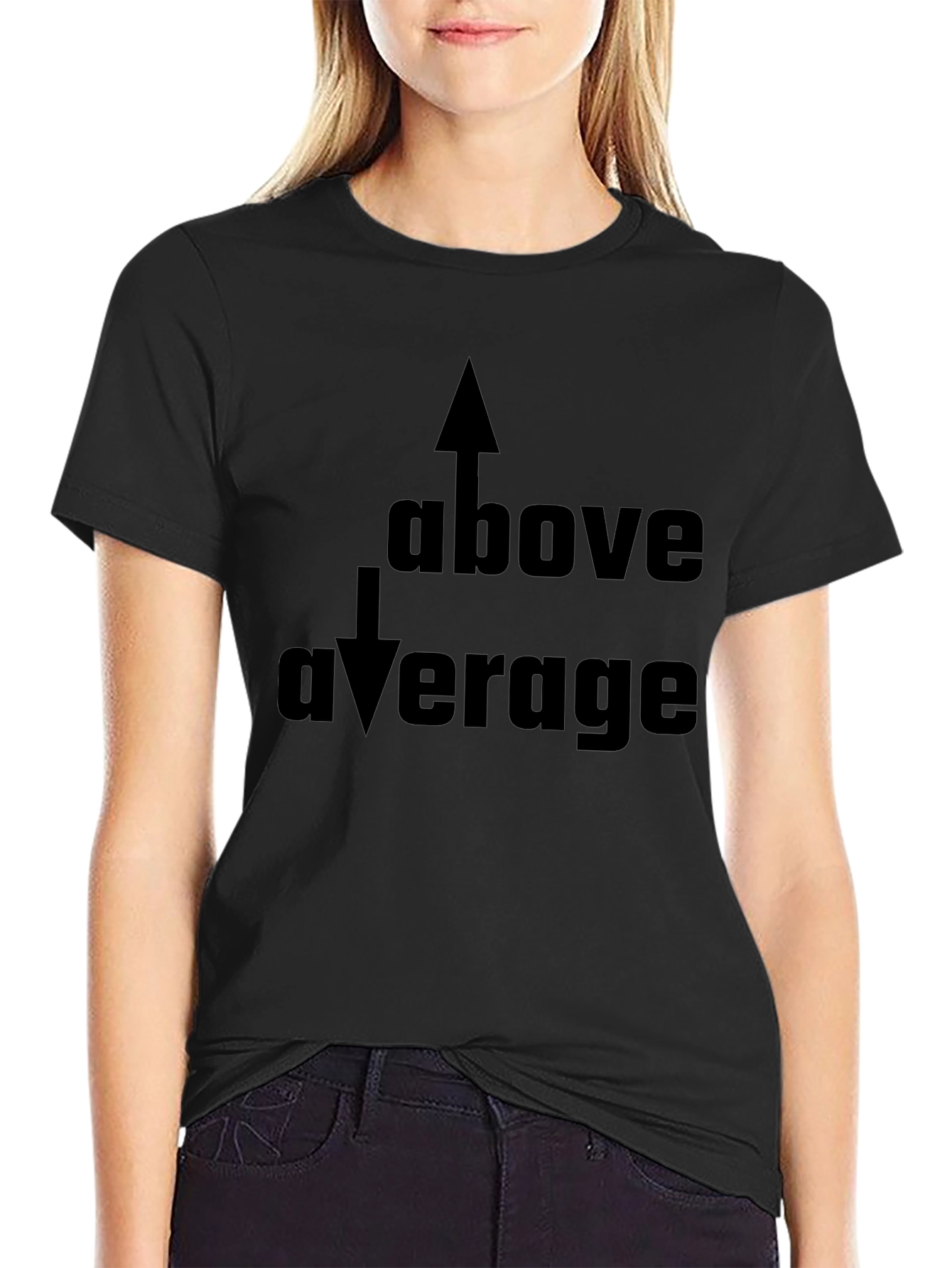 Above Average Graphic Tee - Black Casual Shirt