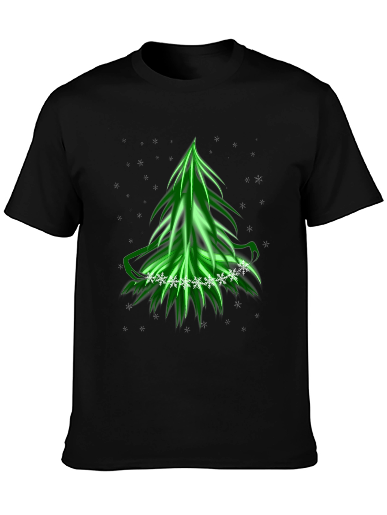Festive Green Christmas Tree T-Shirt