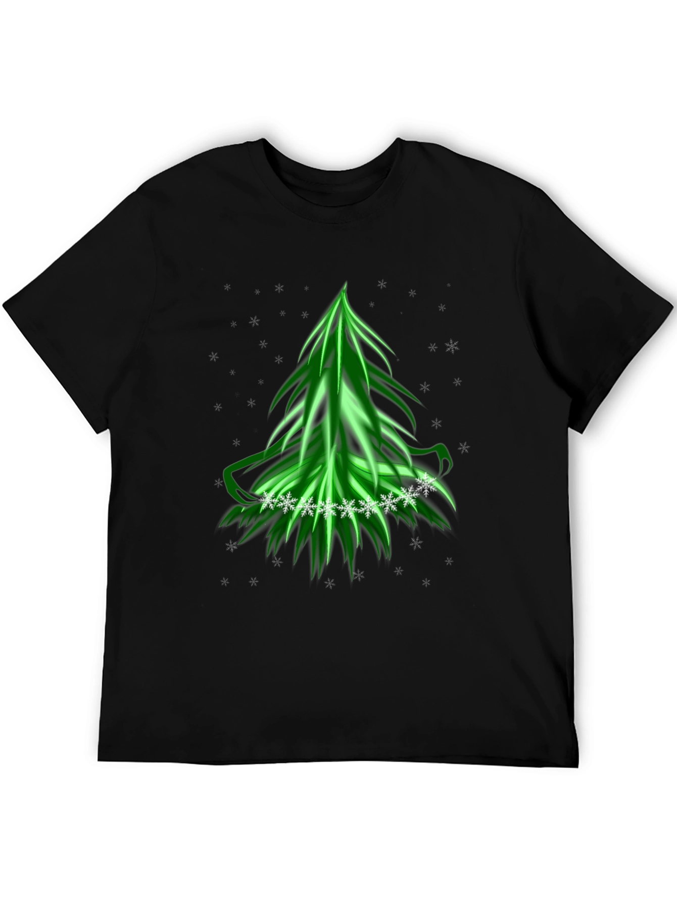 Festive Green Christmas Tree T-Shirt