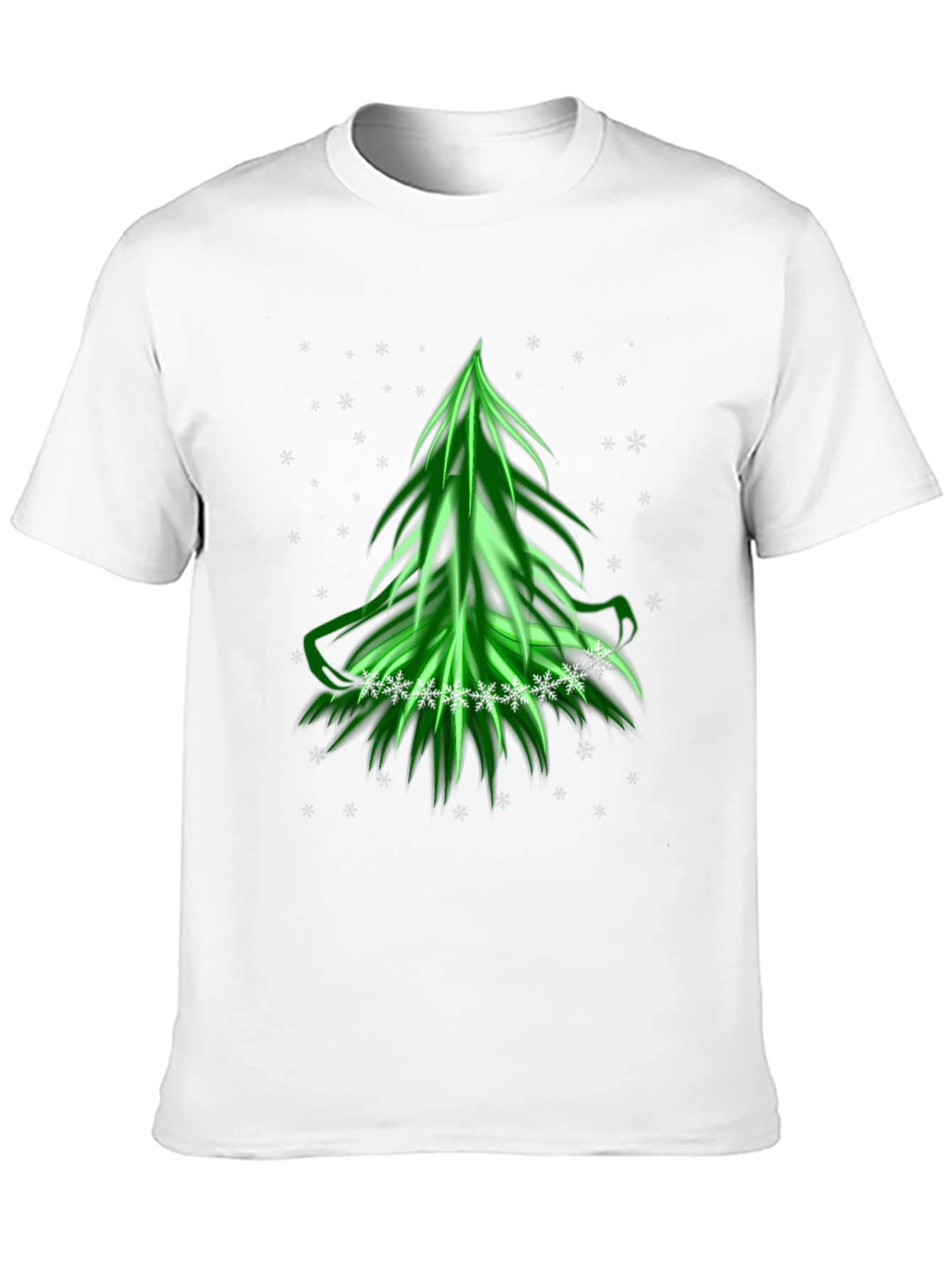 Festive Green Christmas Tree T-Shirt