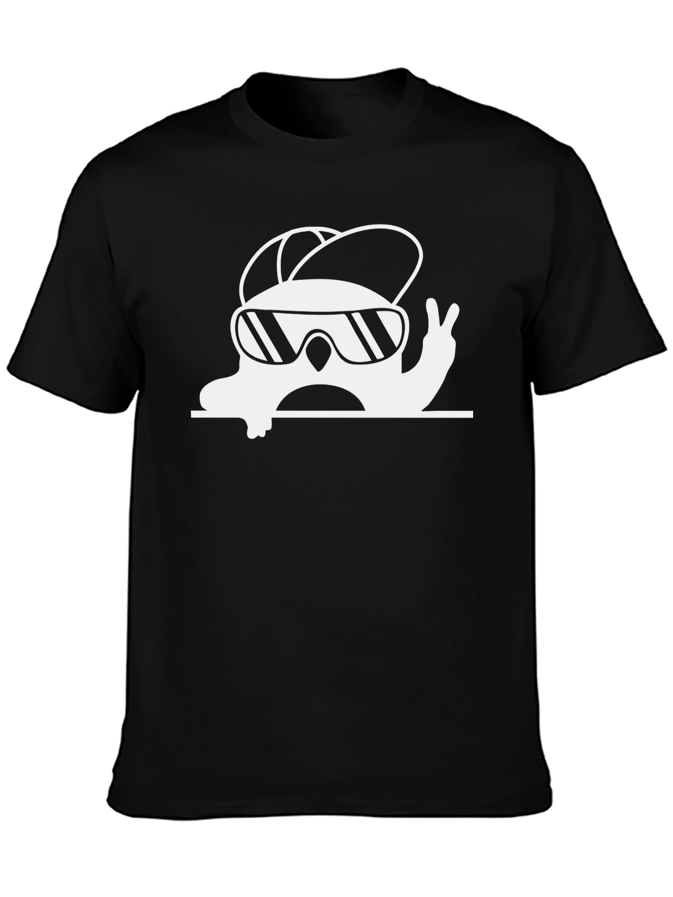 Cool Snail Graphic Tee - Black
