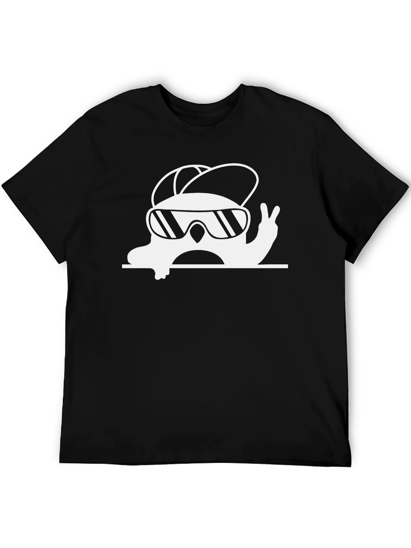 Cool Snail Graphic Tee - Black