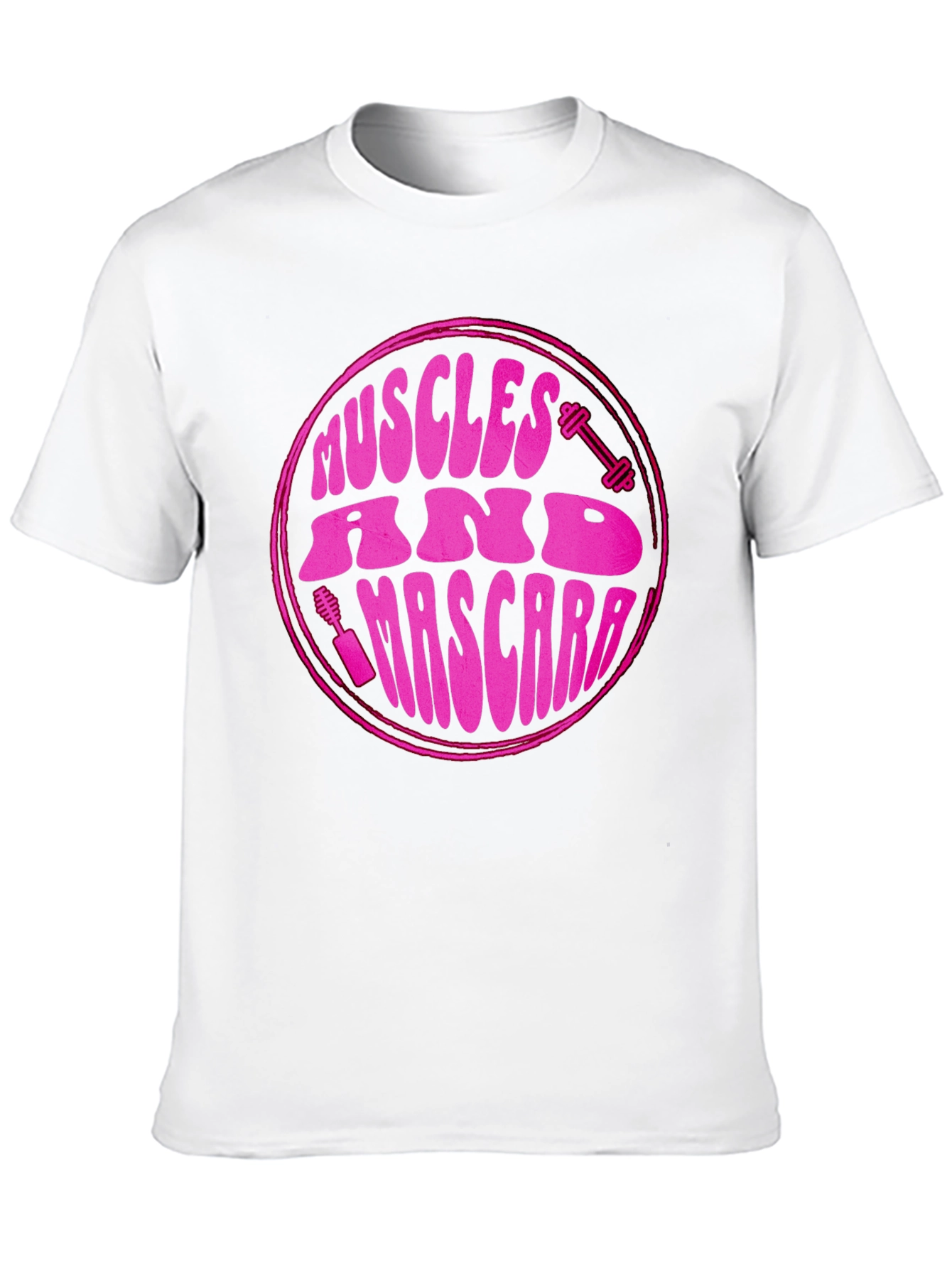 Muscles & Mascara Graphic T-Shirt - Fitness Fashion