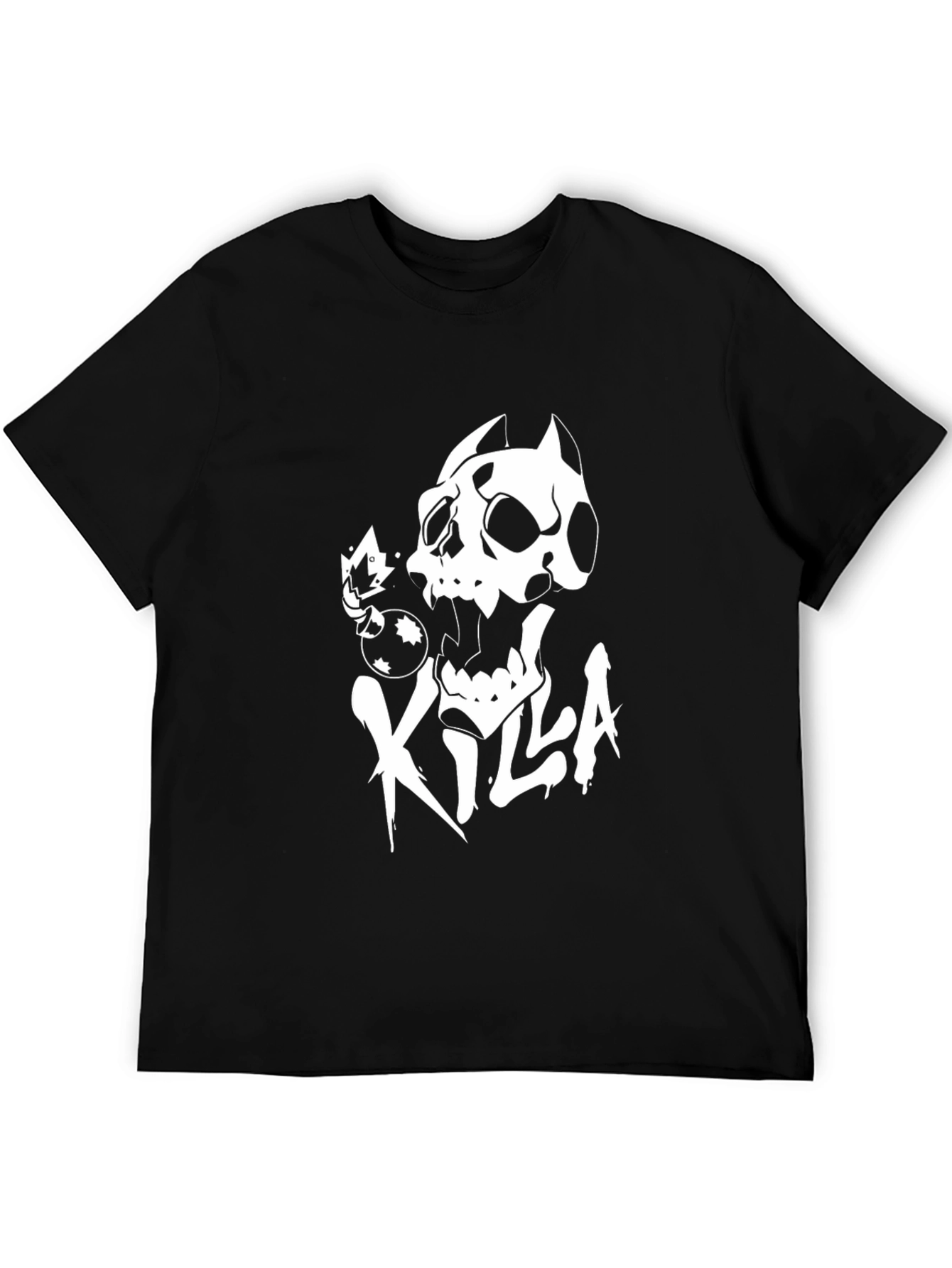 Killa Skull Graphic Black T-Shirt