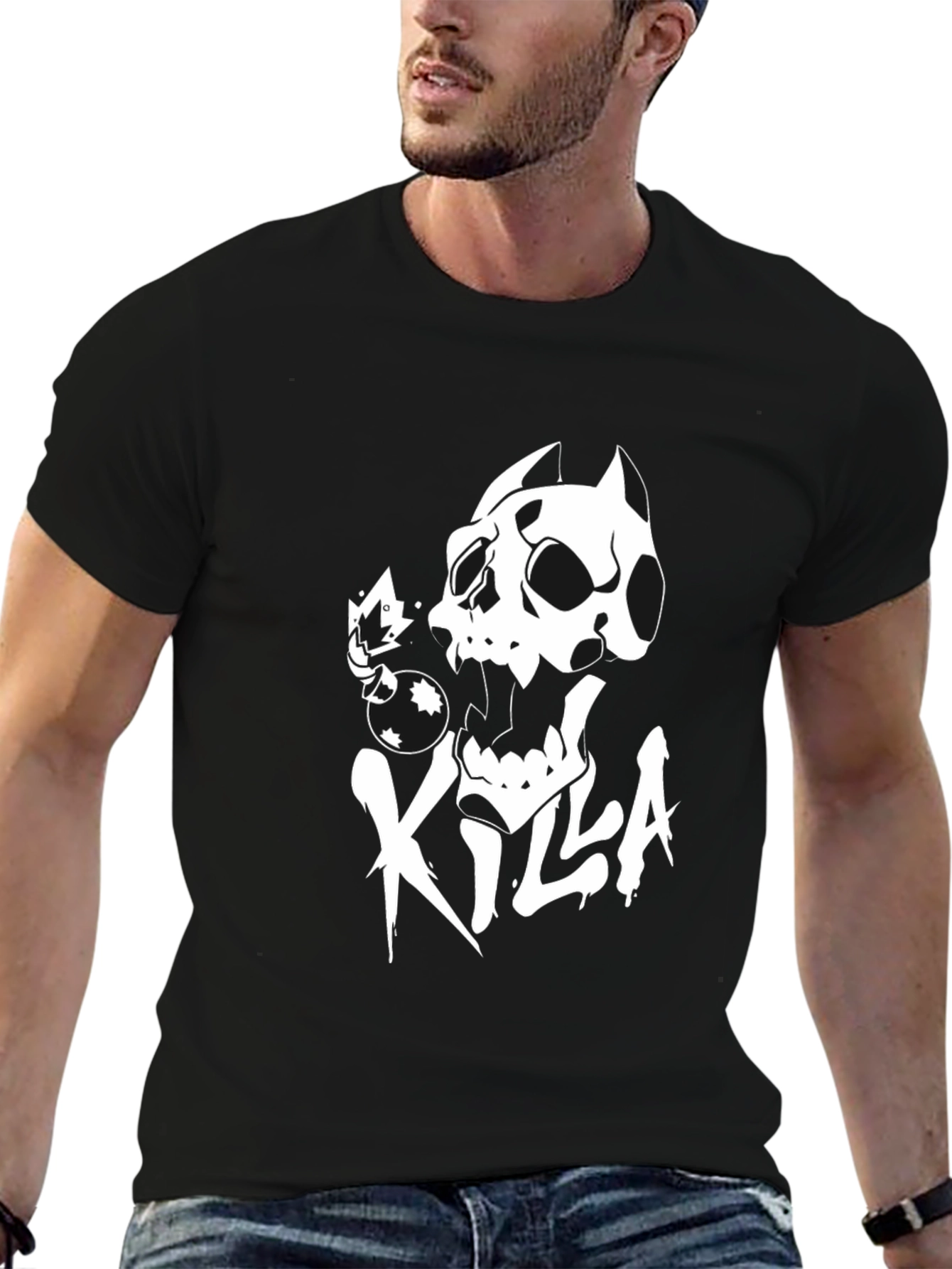 Killa Skull Graphic Black T-Shirt