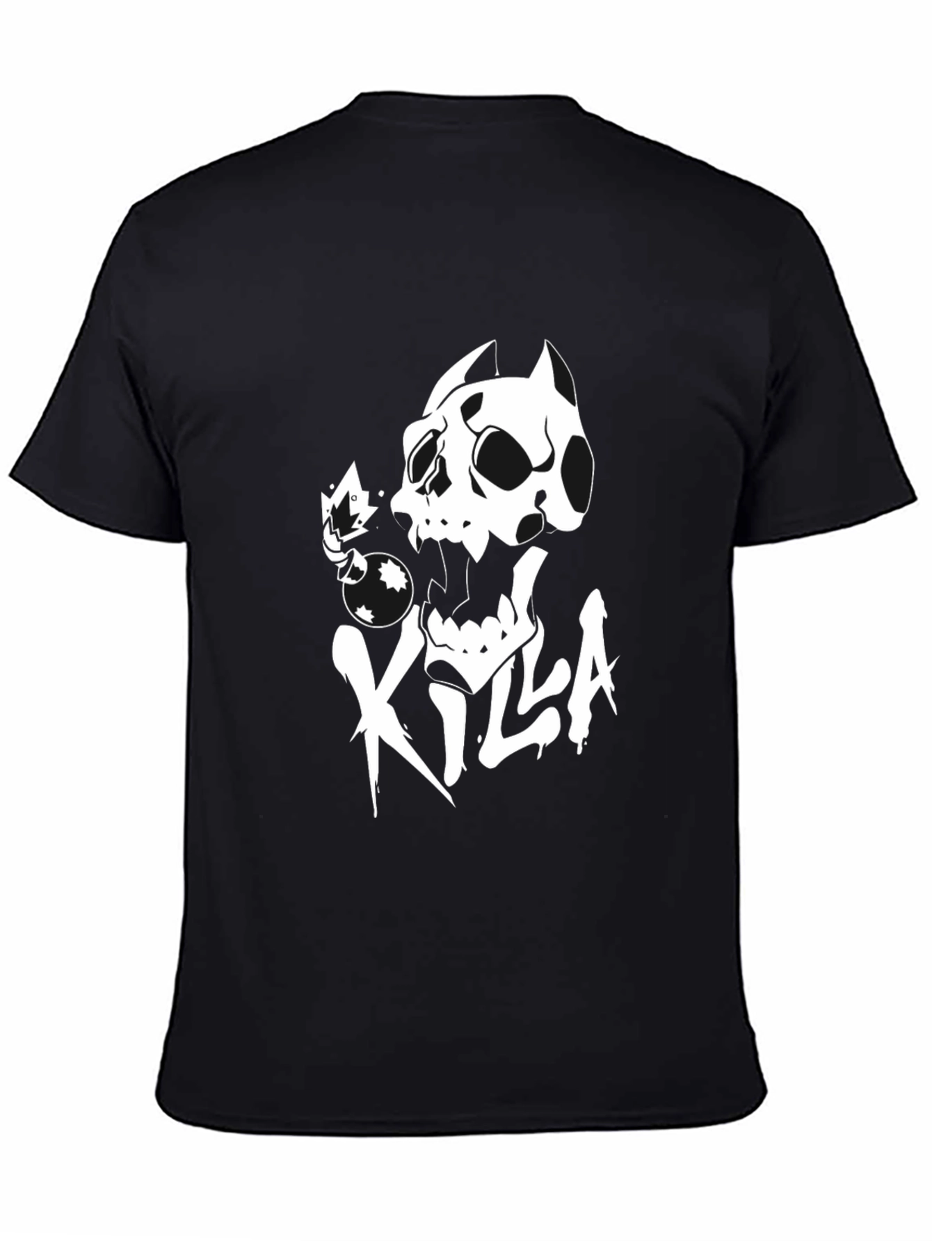 Killa Skull Graphic Black T-Shirt