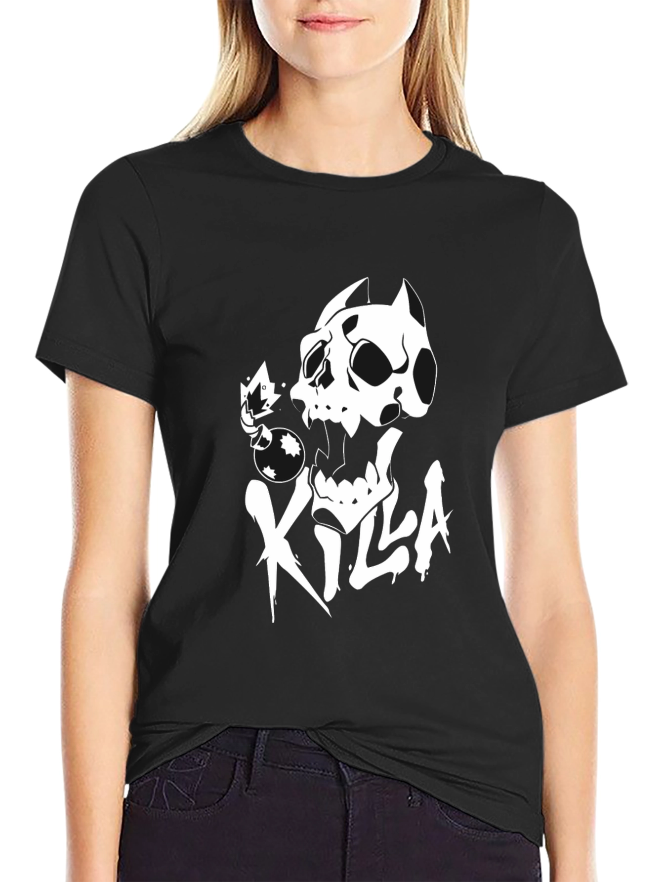 Killa Skull Graphic Black T-Shirt