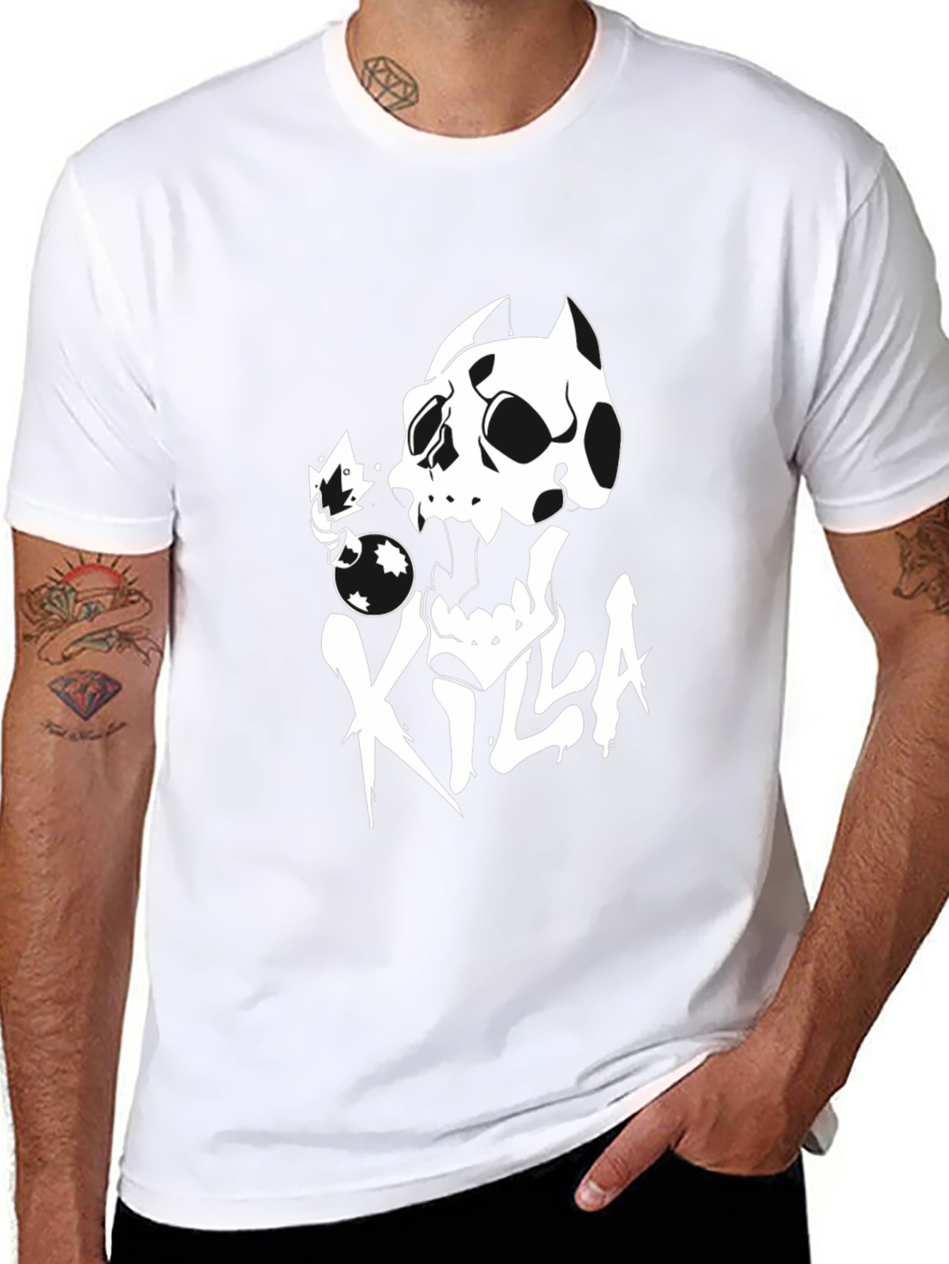 Killa Skull Graphic Black T-Shirt