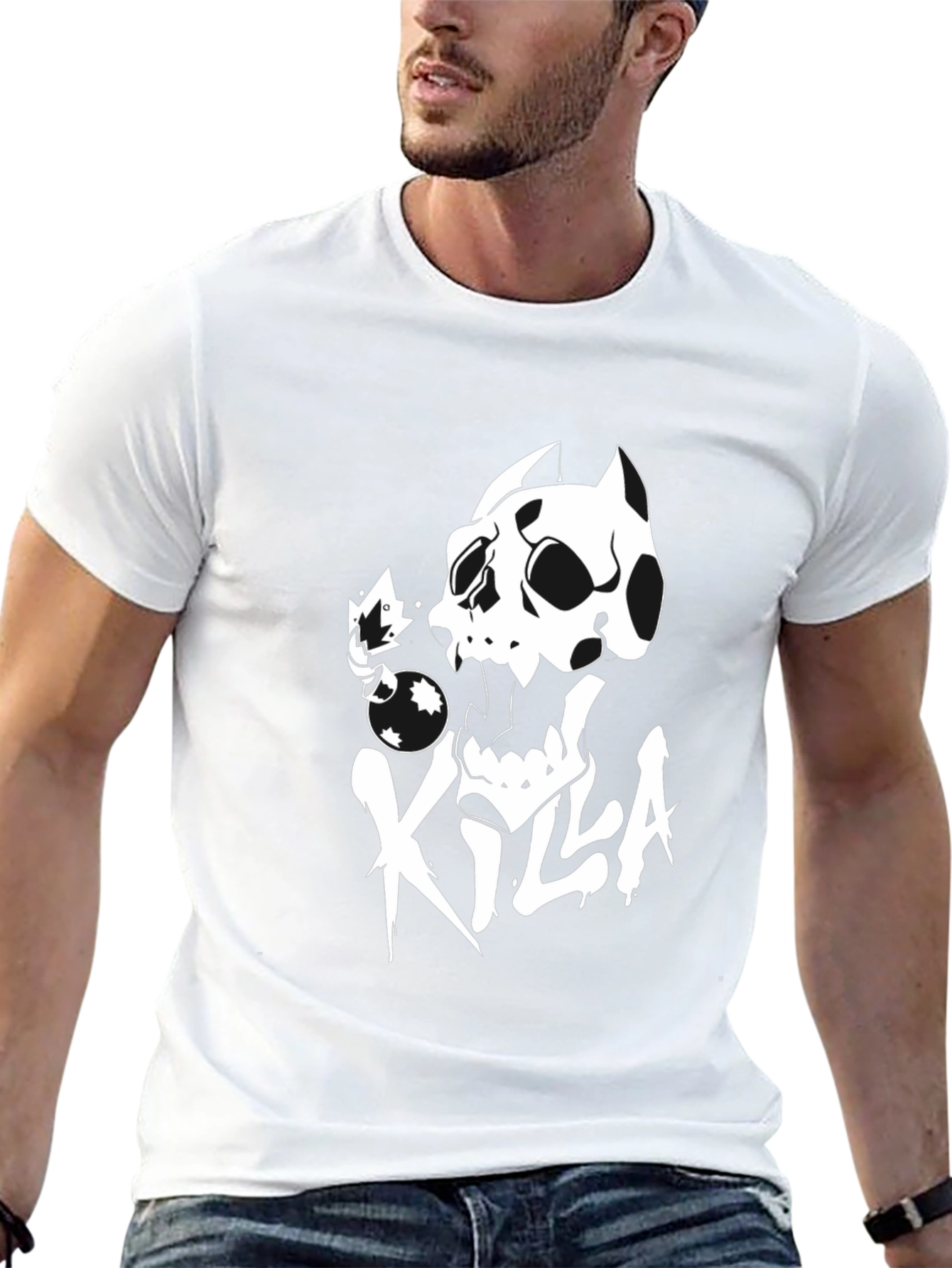 Killa Skull Graphic Black T-Shirt