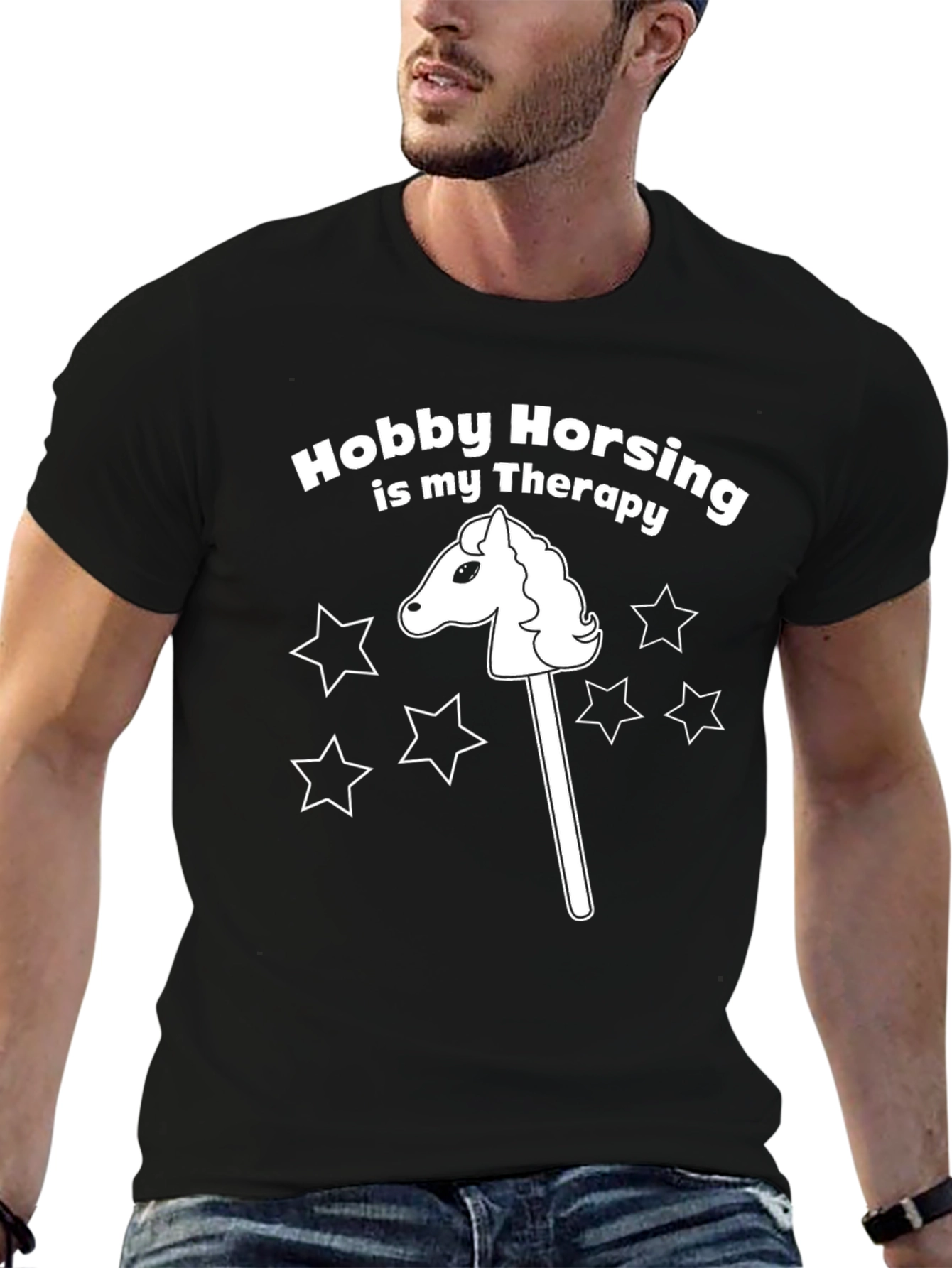 Hobby Horsing Therapy T-Shirt - Unique Gift