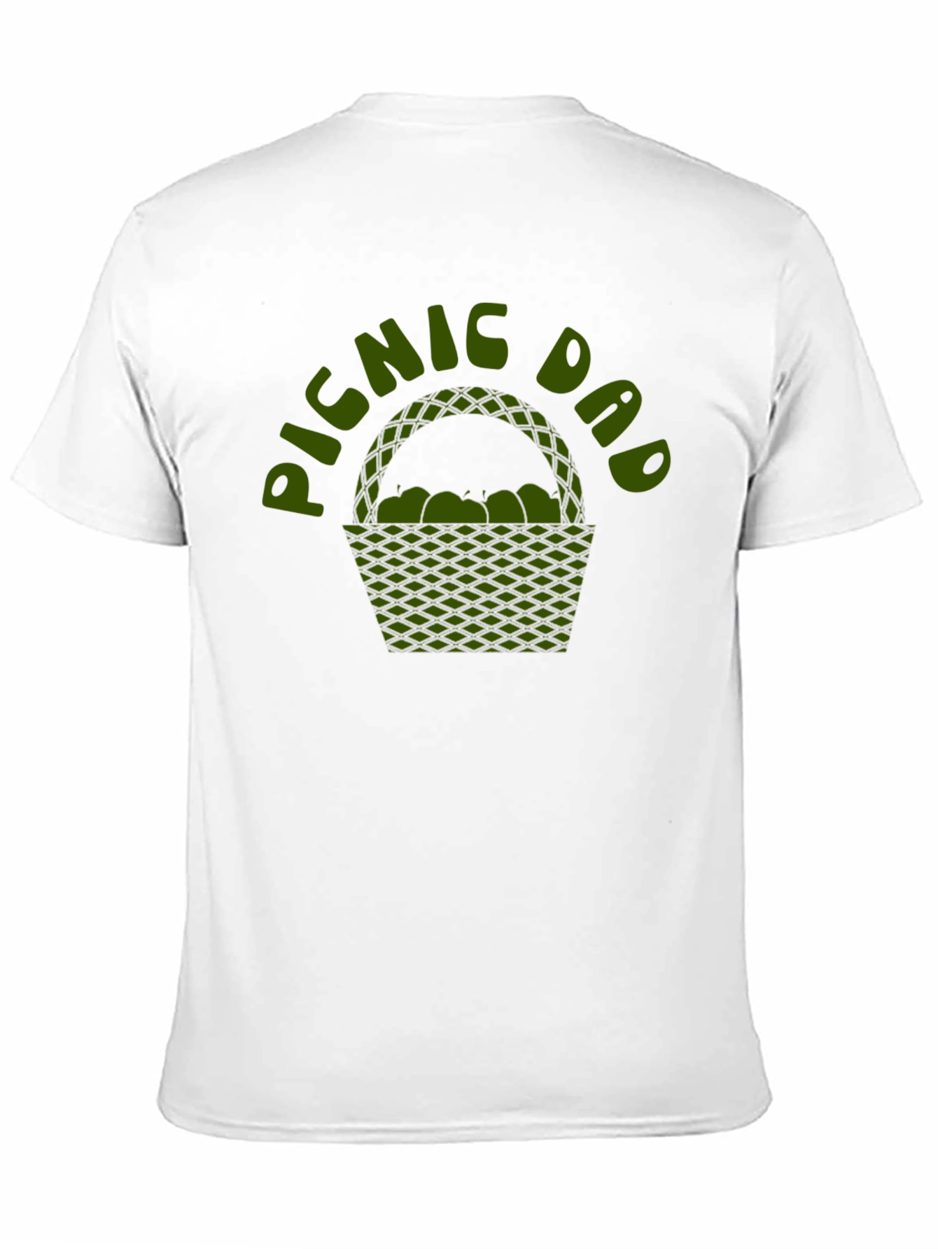 Picnic Dad Graphic Tee - Black Cotton Shirt