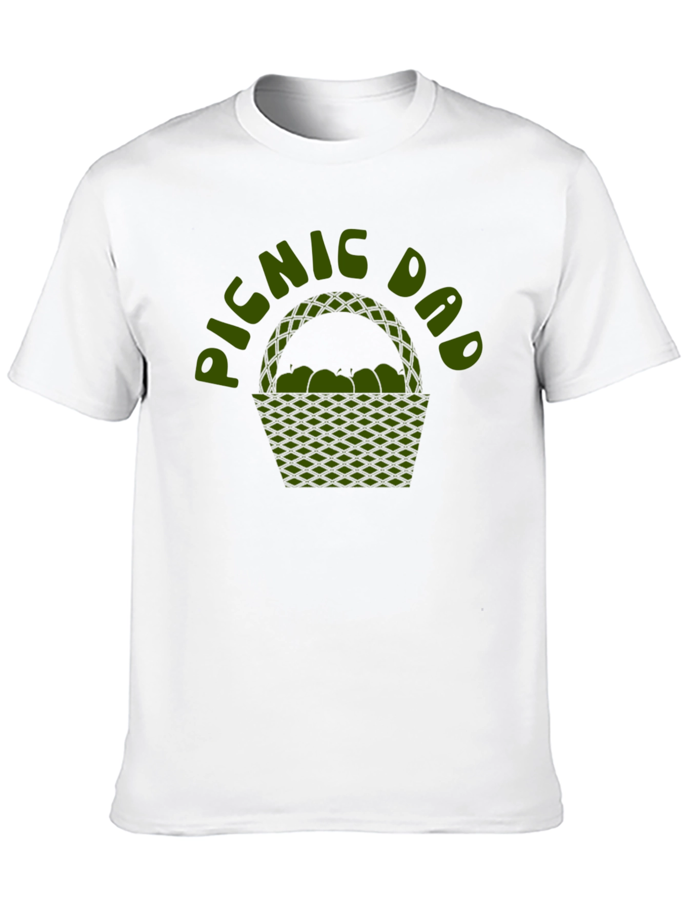 Picnic Dad Graphic Tee - Black Cotton Shirt