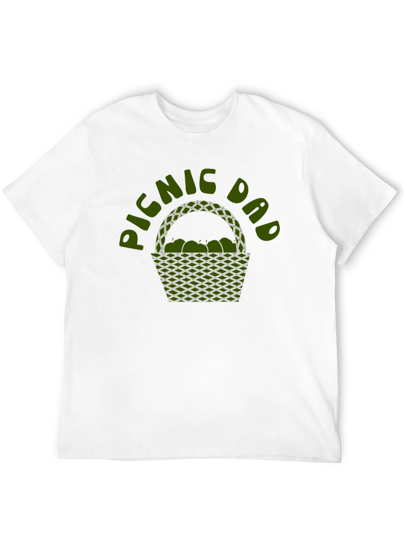 Picnic Dad Graphic Tee - Black Cotton Shirt