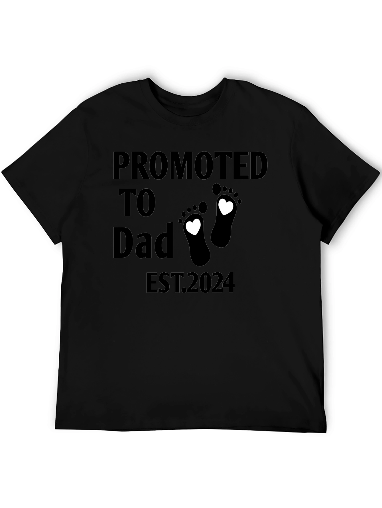 Promoted to Dad EST 2024 T-Shirt