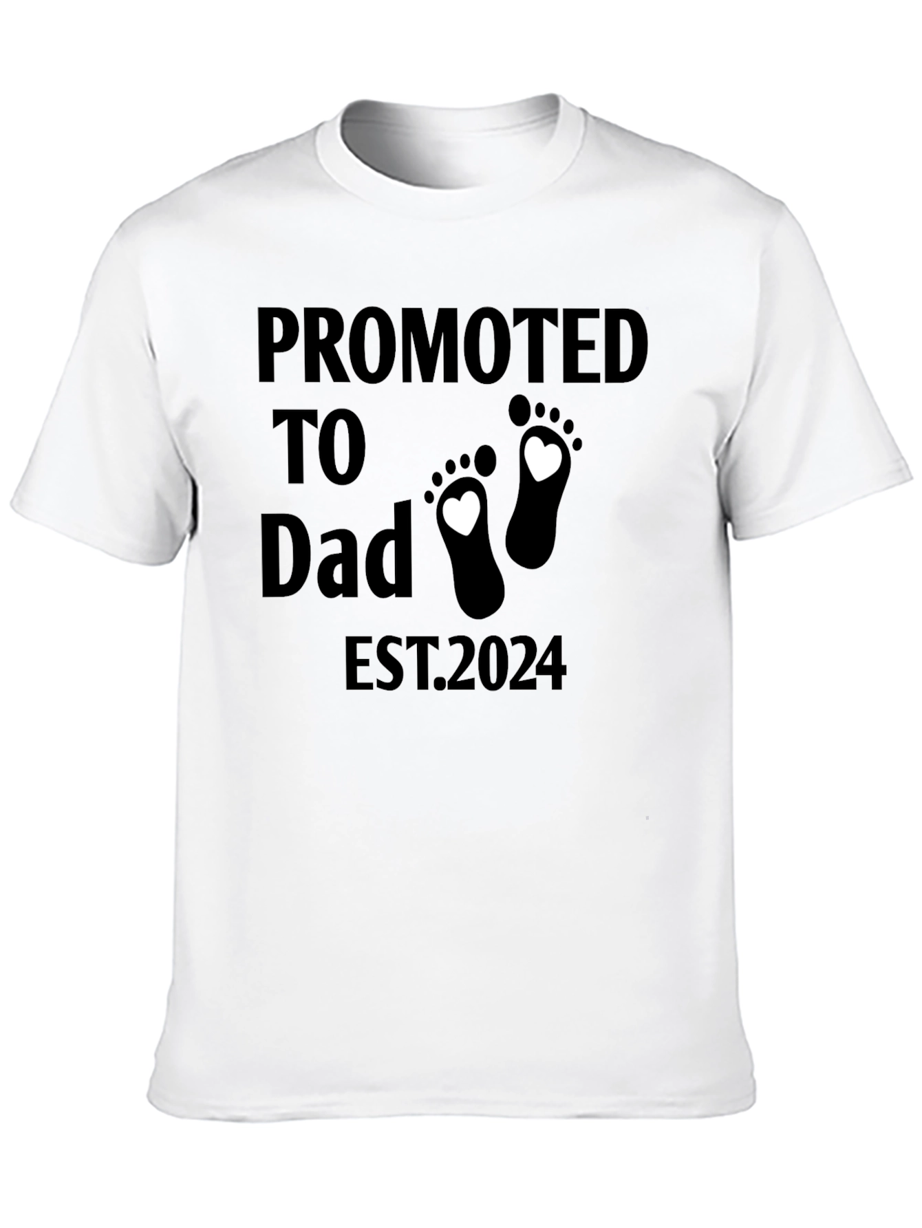Promoted to Dad EST 2024 T-Shirt