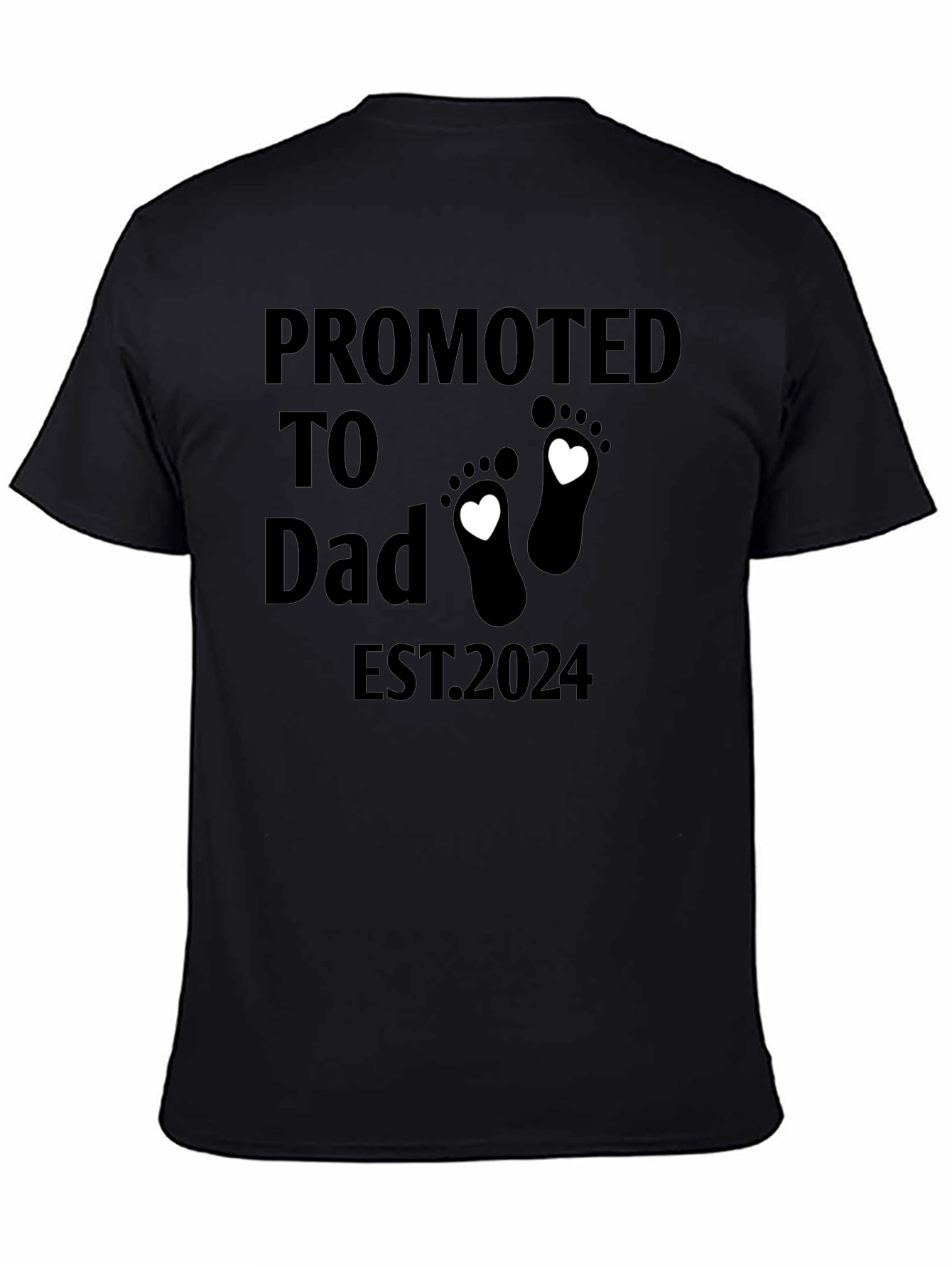 Promoted to Dad EST 2024 T-Shirt