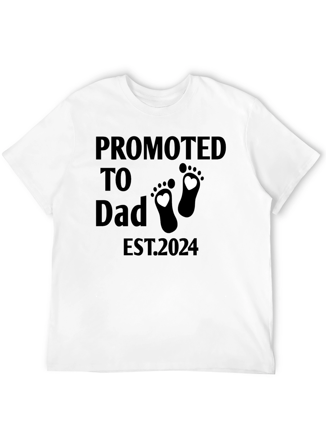 Promoted to Dad EST 2024 T-Shirt