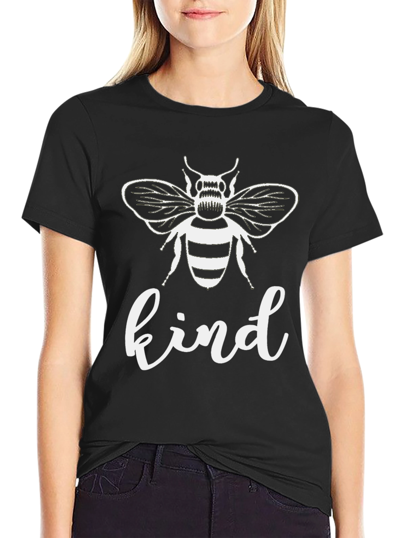 Be Kind Bee T-Shirt - Unisex Black Tee