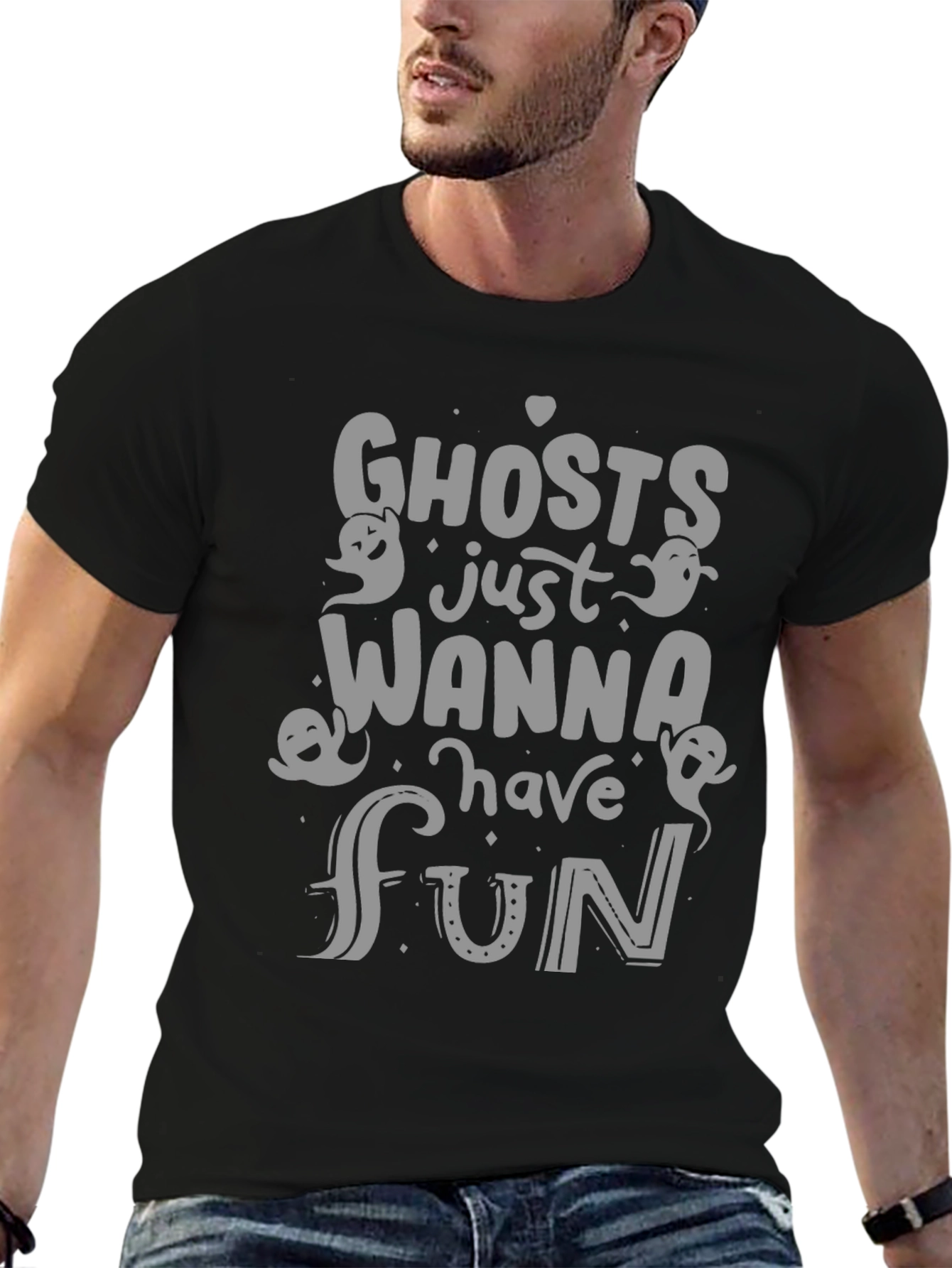 Ghost Wanna Have Fun Graphic Tee