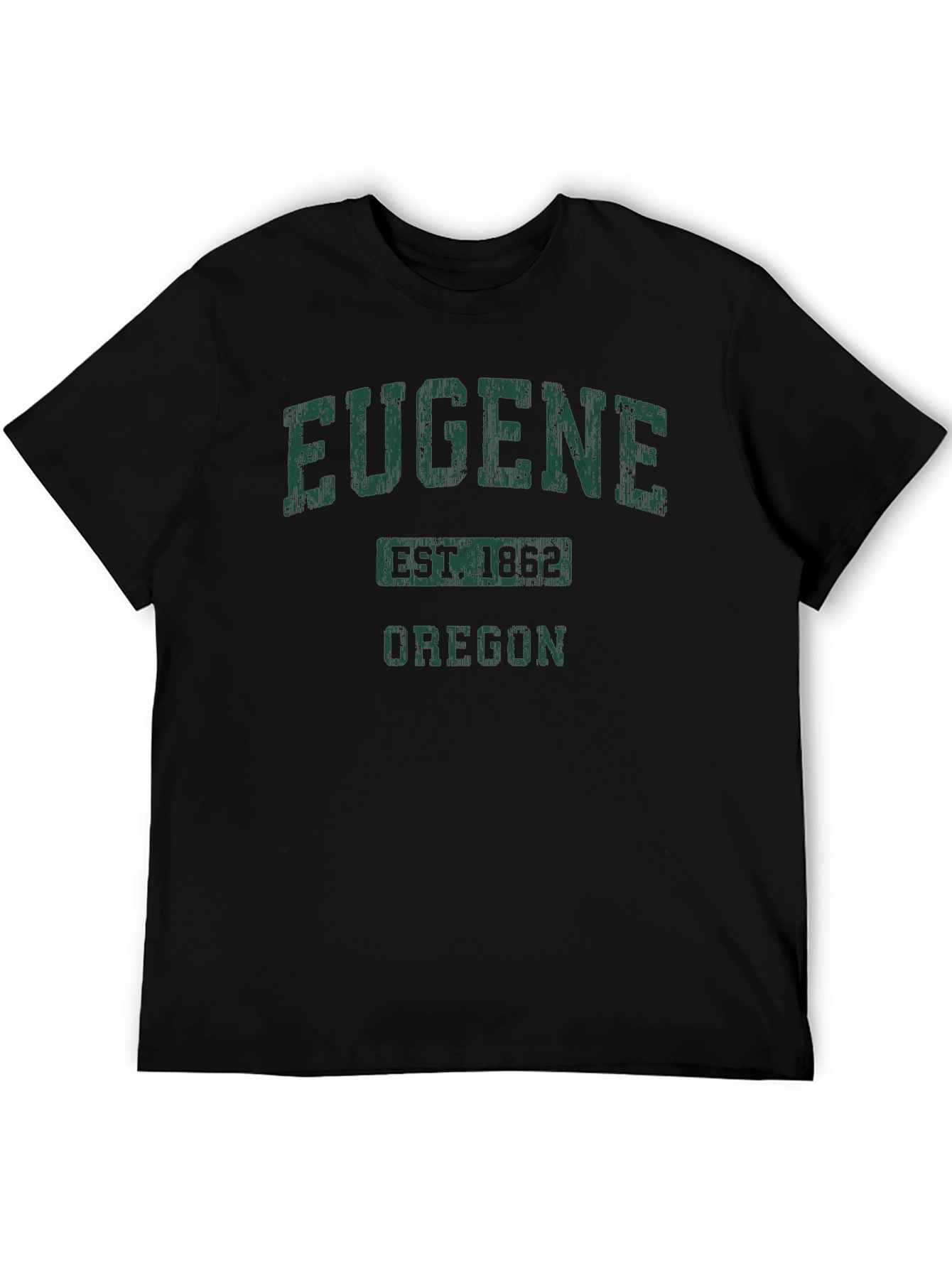 Eugene Oregon T-Shirt Est. 1862 College Style Black