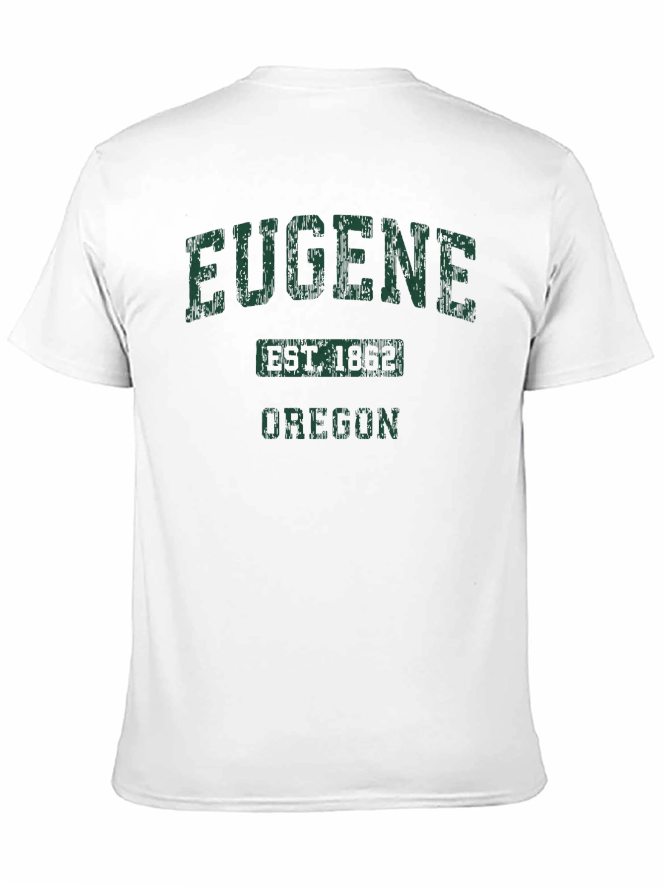 Eugene Oregon T-Shirt Est. 1862 College Style Black