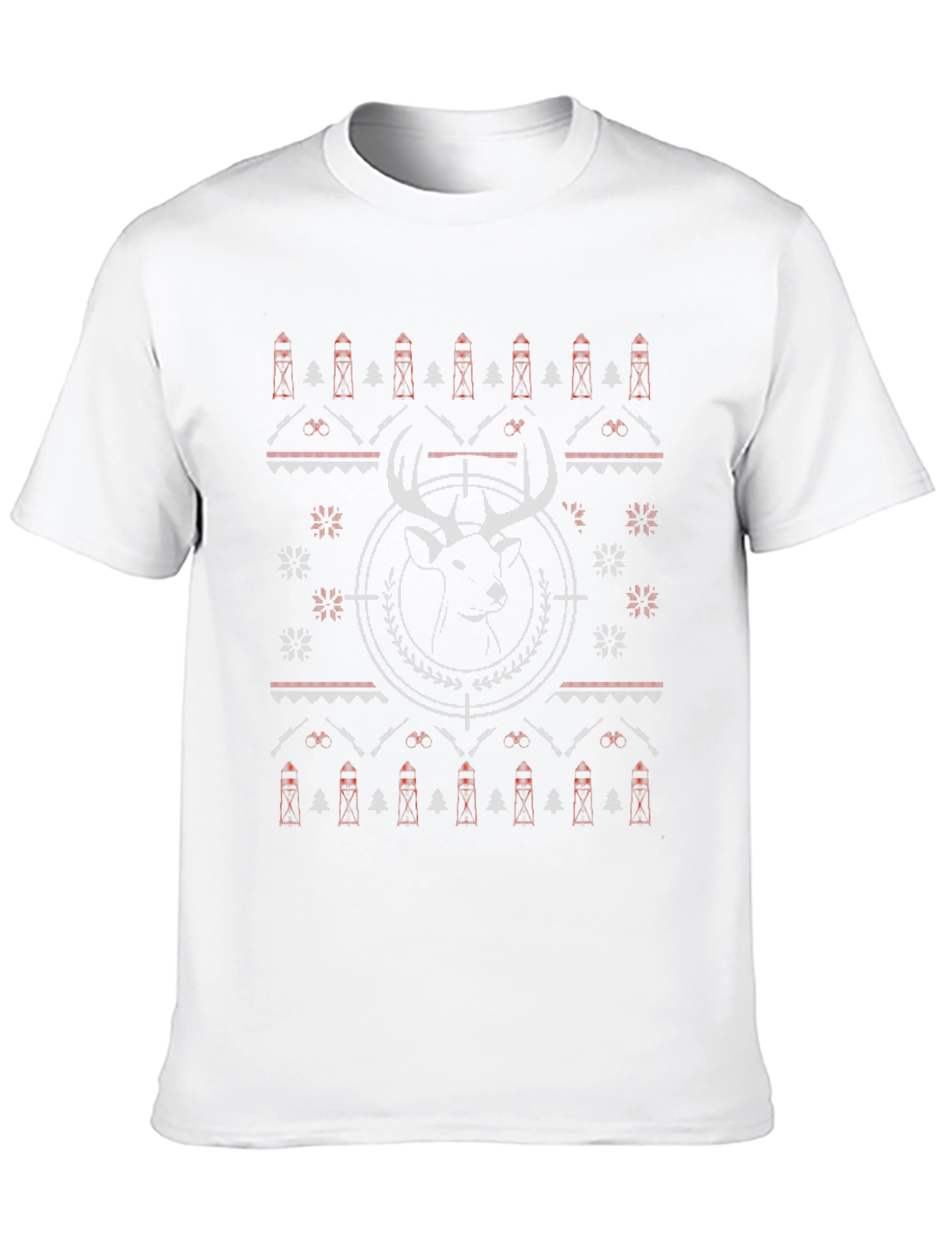 Deer Target Ugly Christmas Sweater T-Shirt