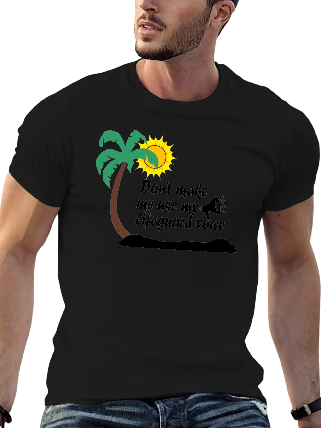 Lifeguard Voice T-Shirt - Funny Beach Humor Tee